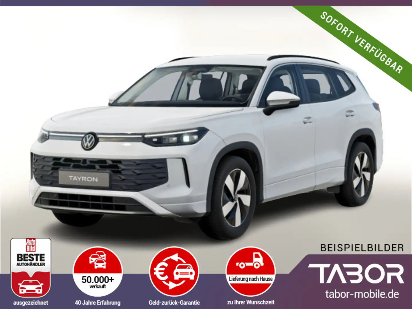 Volkswagen Tayron 1.5 eTSI 150 DSG Nav eHk ParkAs SHZ ACC Weiß - 1