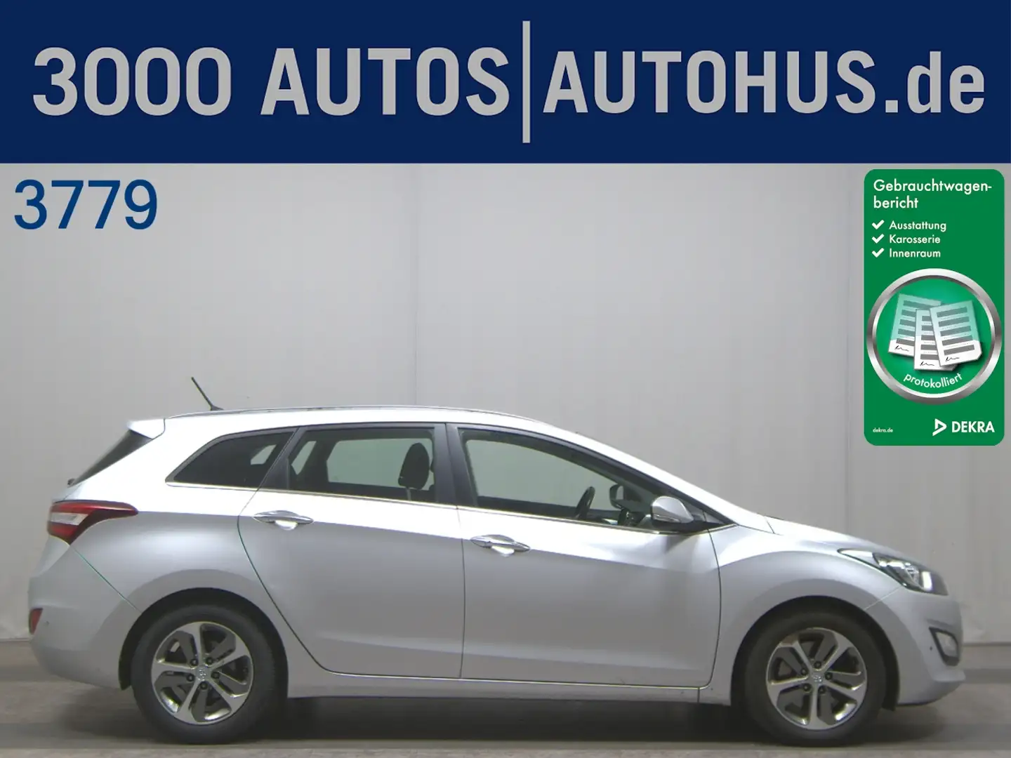 Hyundai i30 cw 1.6 CRDi blue Style KeyLess SHZ KlimaA Silber - 1