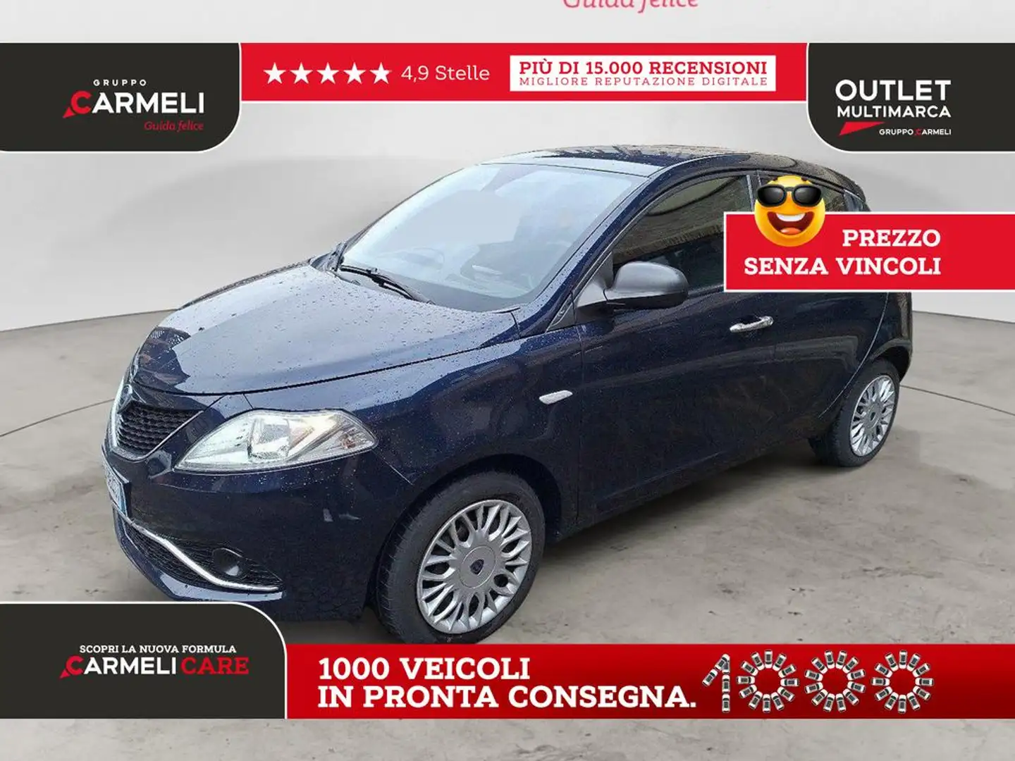 Lancia Ypsilon 1.2 Silver 69cv Blu/Azzurro - 1