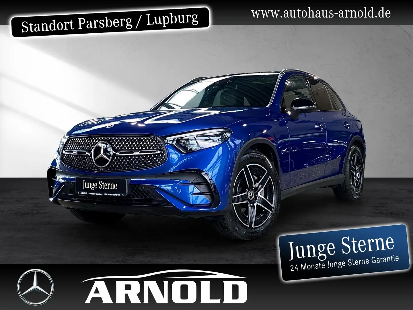 Mercedes-Benz GLC 450 GLC 450 d 4M AMG Line Night Pano Distr. 360° AHK Blau - 1