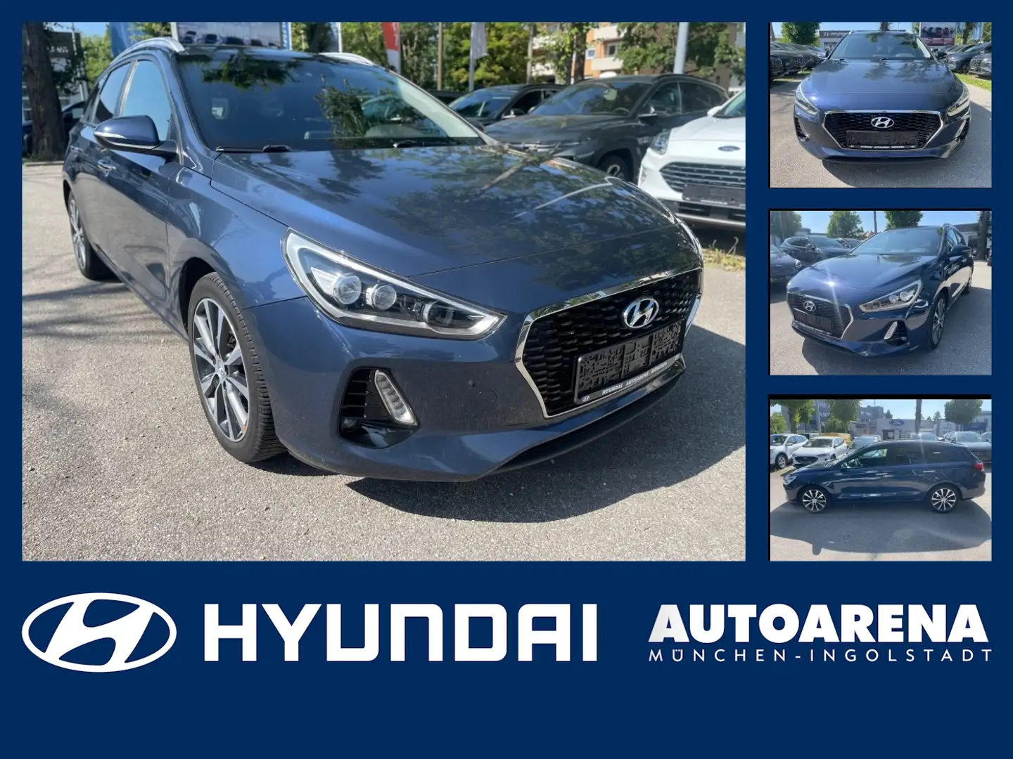 Hyundai i30 cw 1.4 T-GDI Trend Sitzheizung, Navi Blauw - 1