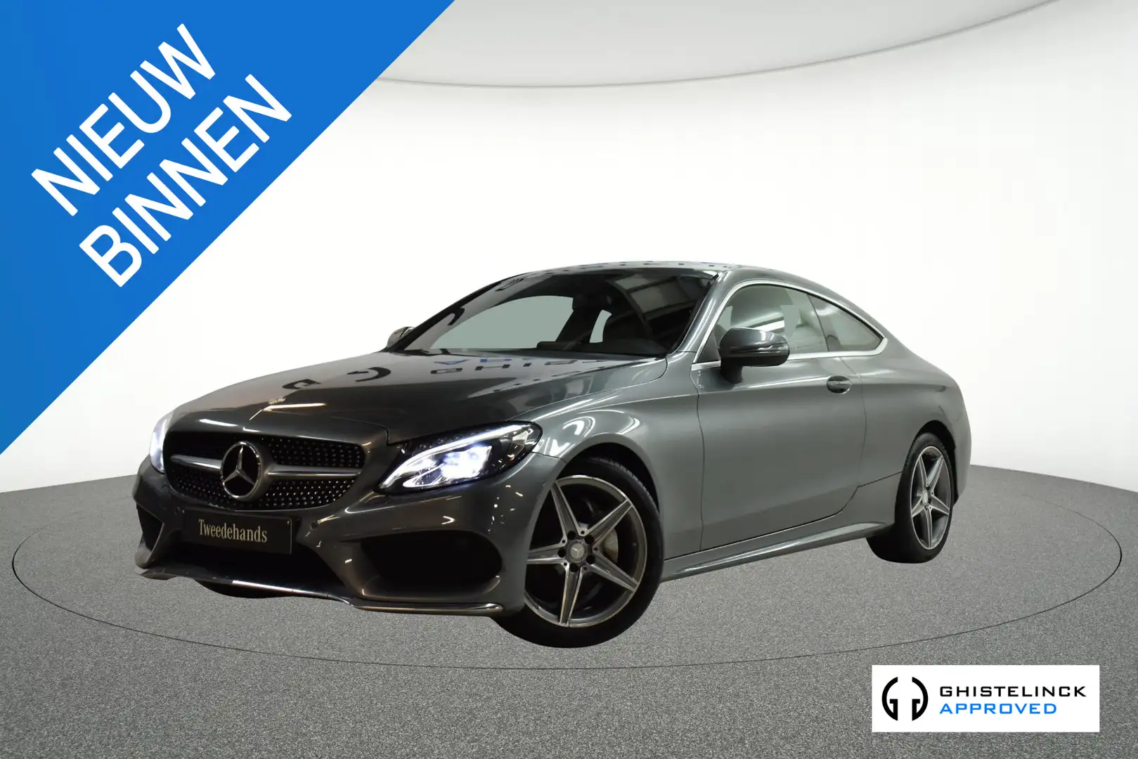 Mercedes-Benz C 180 Coupé C Auto Gris - 1