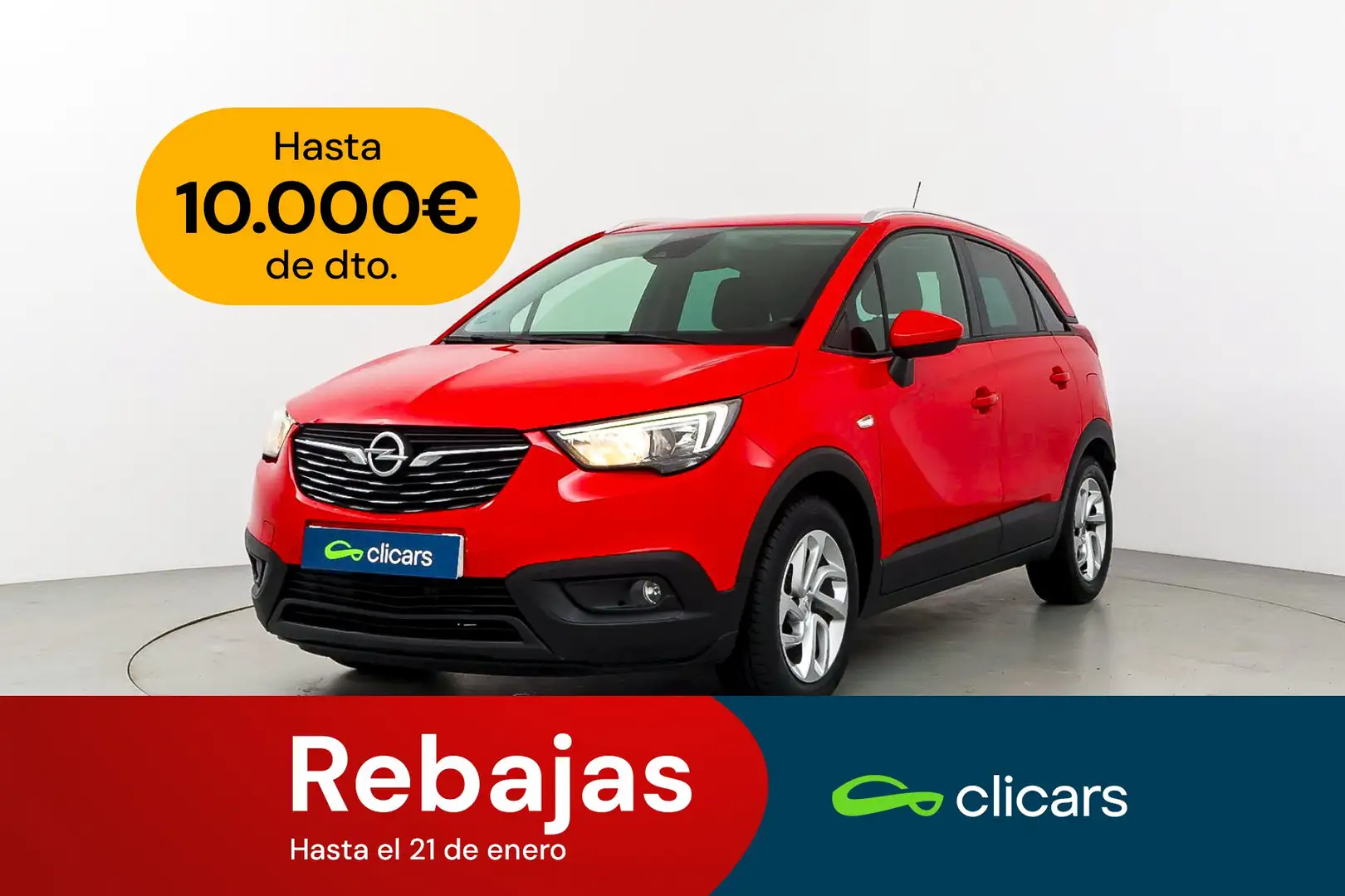 Opel Crossland X 1.2T S&S ecoTEC Selective 110 Rouge - 1