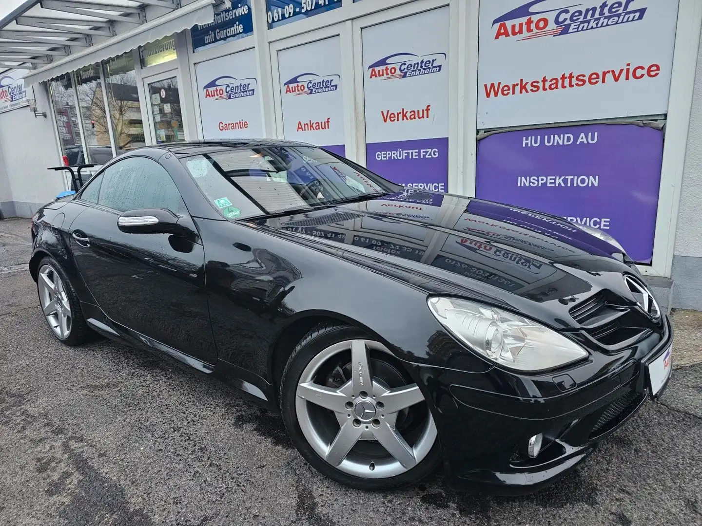 Mercedes-Benz SLK 200 Kompressor Cabrio *Navi*Leder*Xenon*MFL* Negru - 1