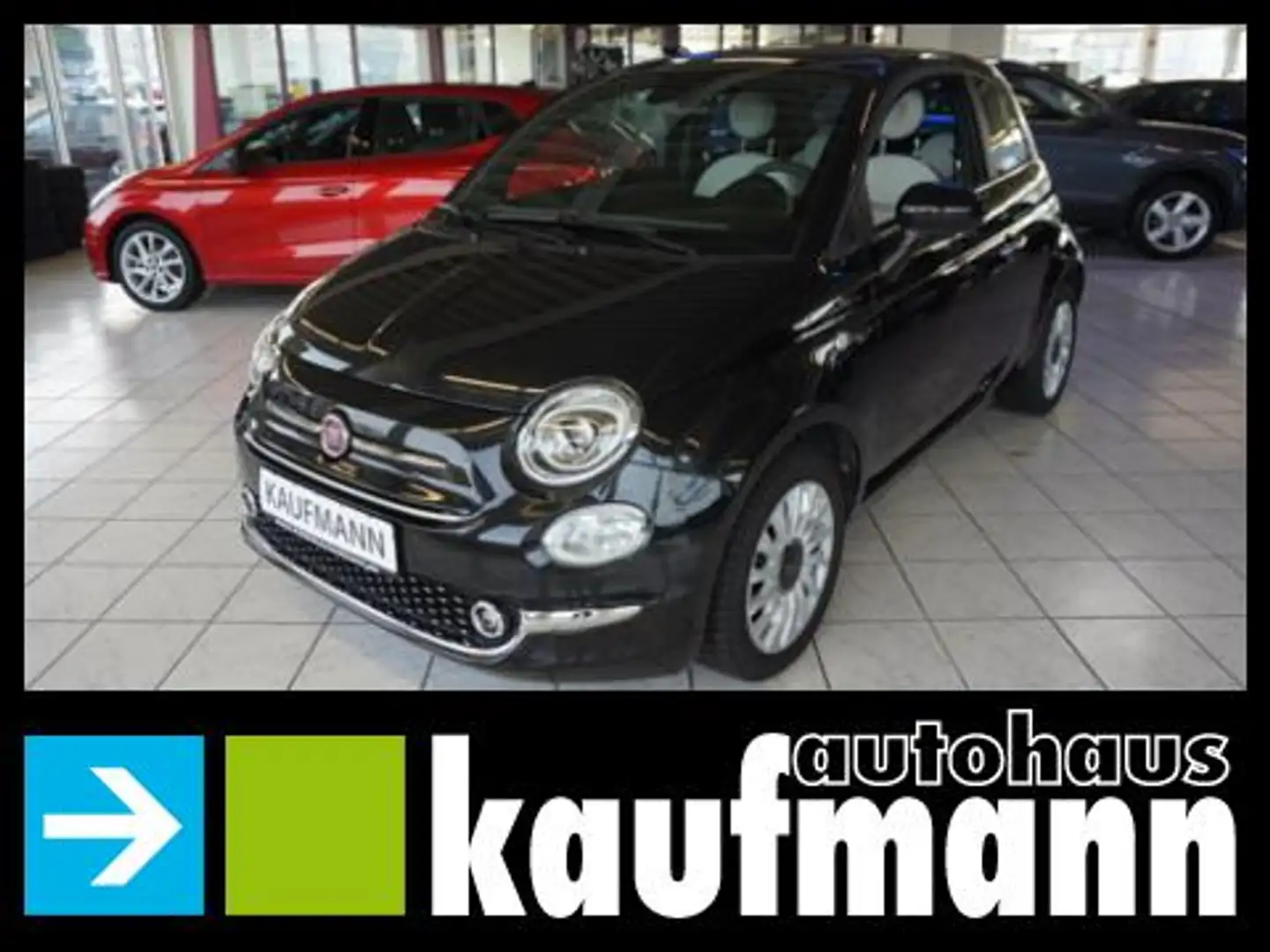 Fiat 500 500 1,0 HYBRID DOLCEVITA PANO PDC APP KLIMA Schwarz - 1
