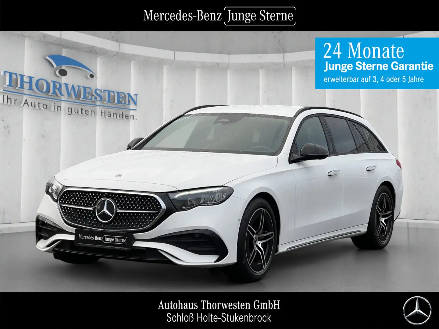 Mercedes-Benz E 220 E 220 d T AMG LINE Advanced AHK NIGHT WINTER Weiß - 1