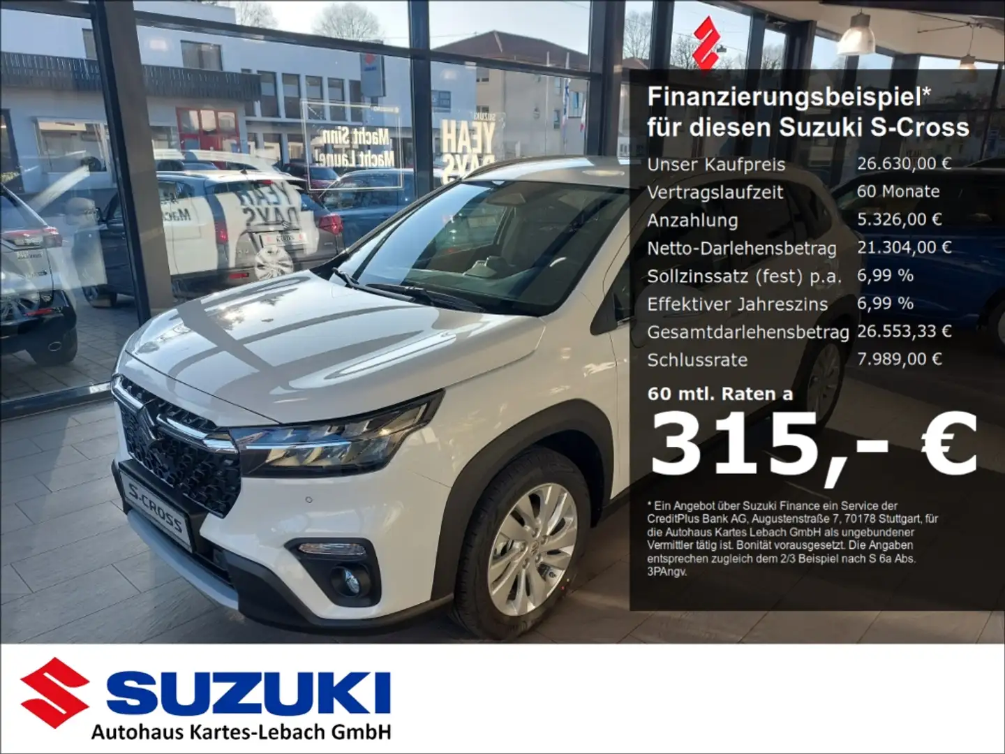 Suzuki SX4 S-Cross Comfort 1.4 Boosterjet Mild Hybrid Nav Kam SHZ App Blanc - 1