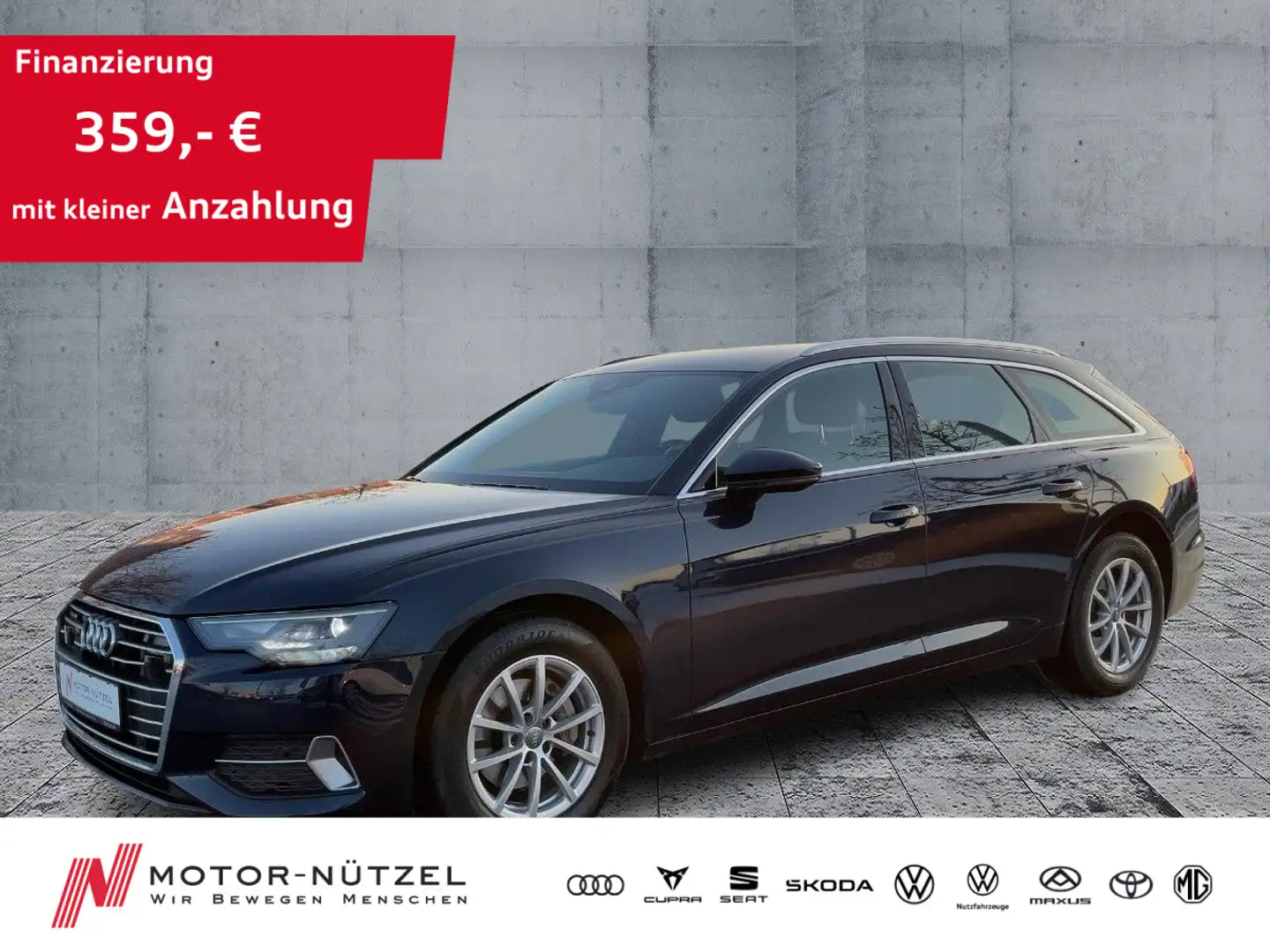 Audi A6 40 TDI QU SPORT LED+NAVI+ACC+RFK+APP+VC Blau - 1