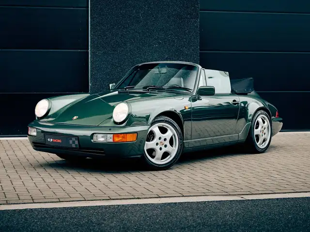 Porsche 964 Carrera 2 cabrio manual gear Oakgreen