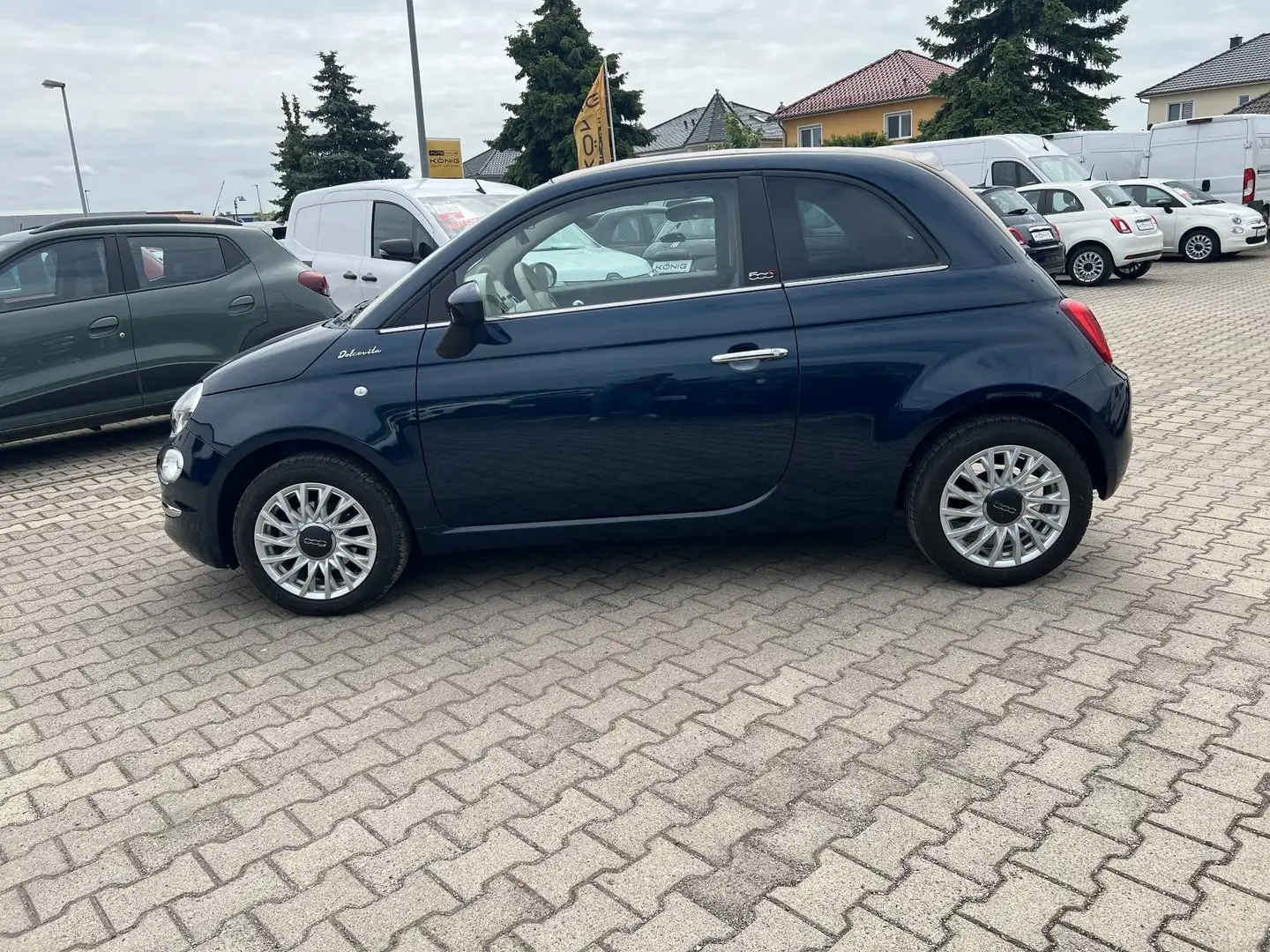 Fiat 500C Cabrio Dolcevita Carplay*Klima*Leichtmetall Blauw - 2
