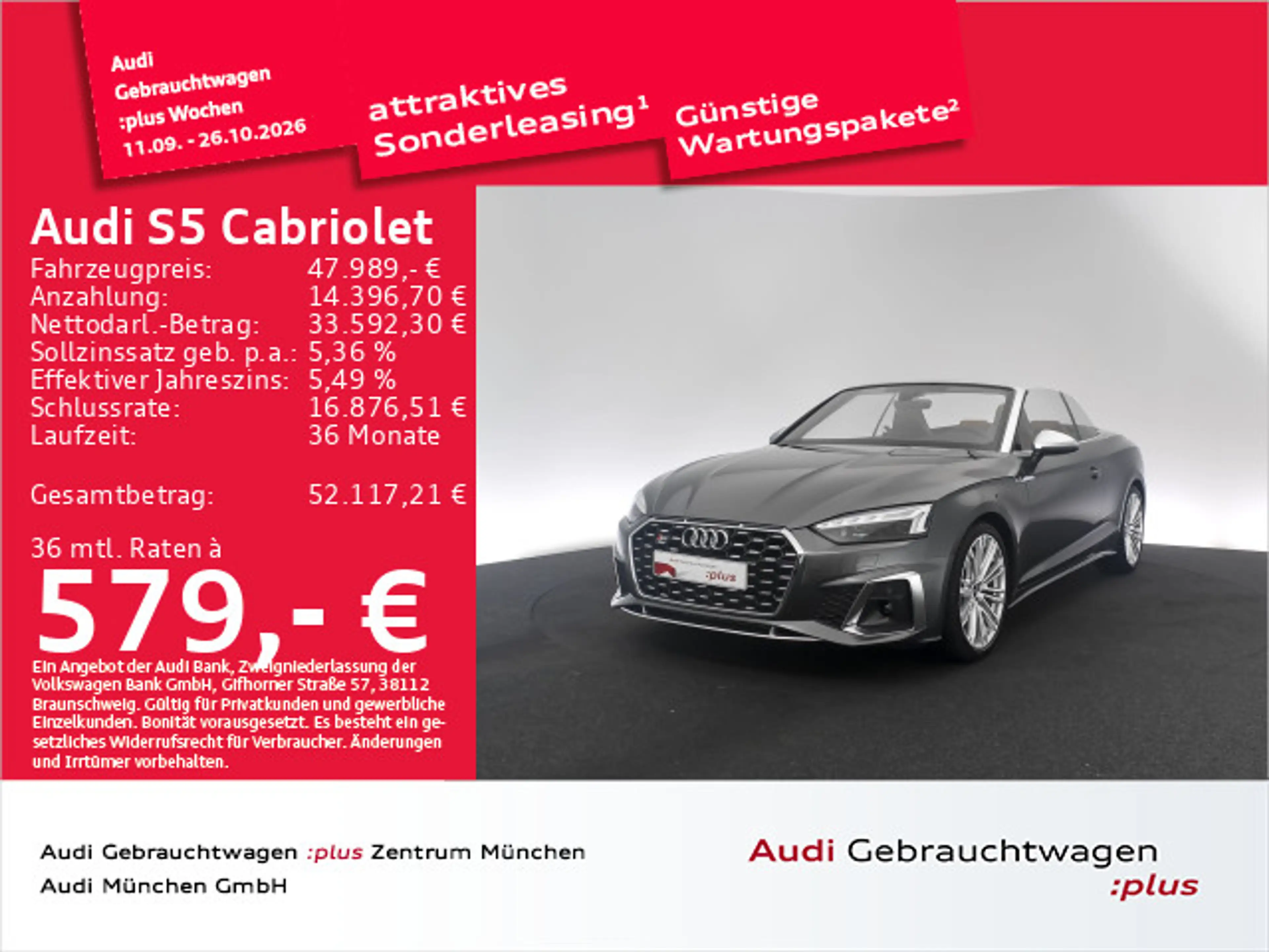 Audi S5 TFSI qu. Massage