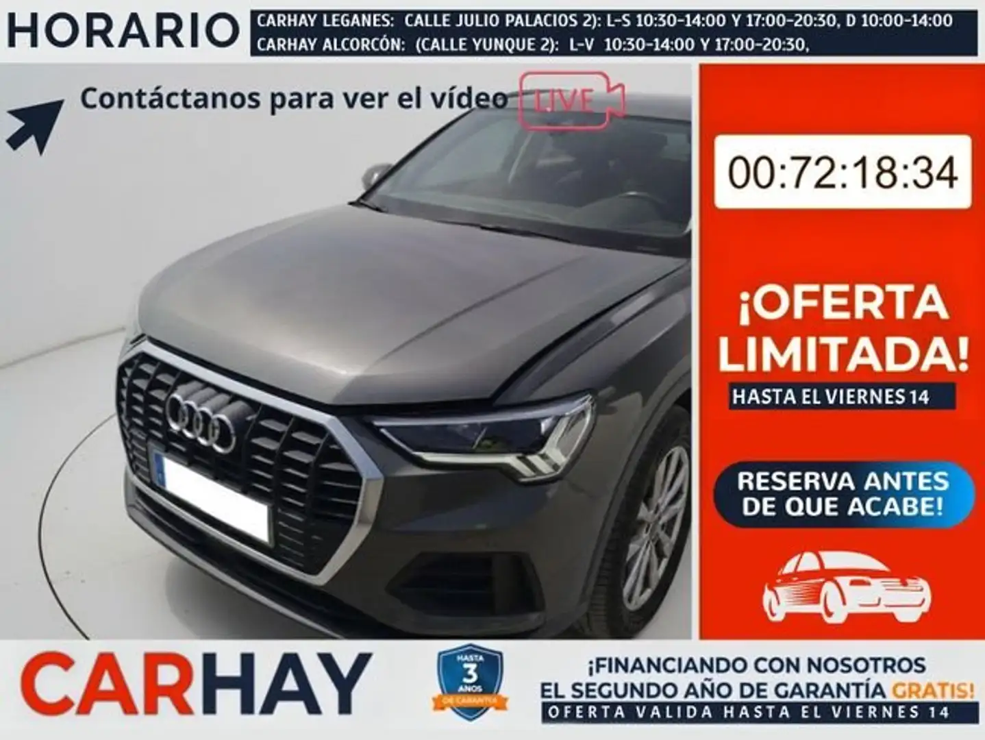 Audi Q3 45 TFSIe Advanced S-tronic Gris - 1