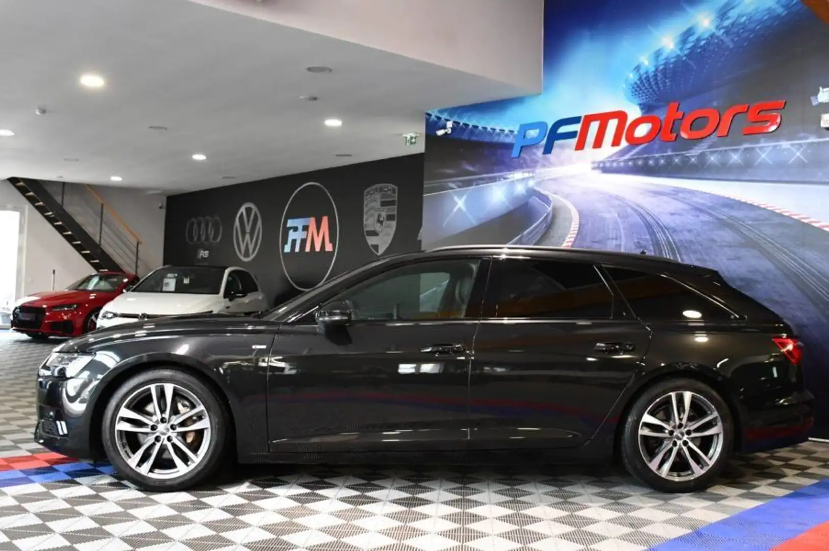 Audi A6 S-Line 50 TDI 3.0 V6 286 Quattro GPS Virtual Bang Olufsen Pré Sense Hayon Attelage Clim 4Zones Éclairage Ambiance ACC JA Nero - 2