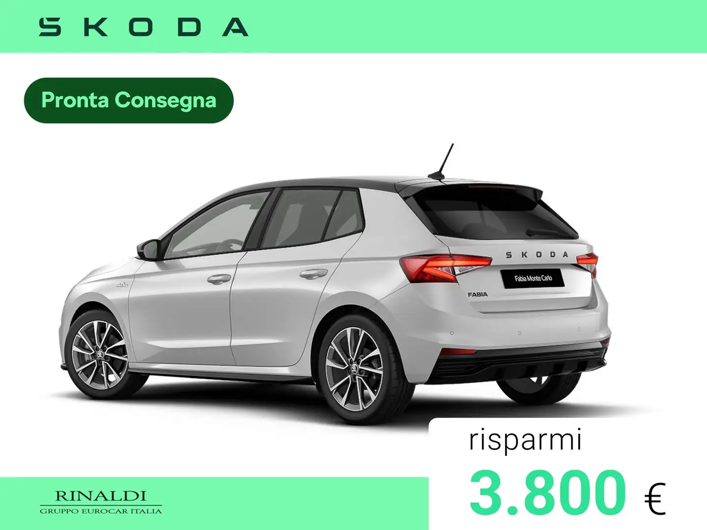 Skoda Fabia 1.0 tsi evo monte carlo 110cv dsg Bianco - 2