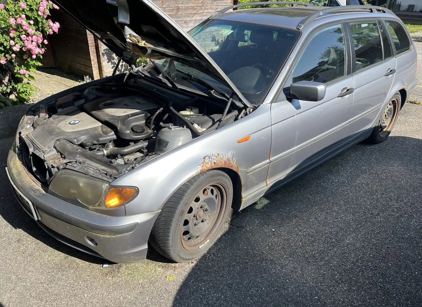 BMW 320 320d touring-E46 siva - 1