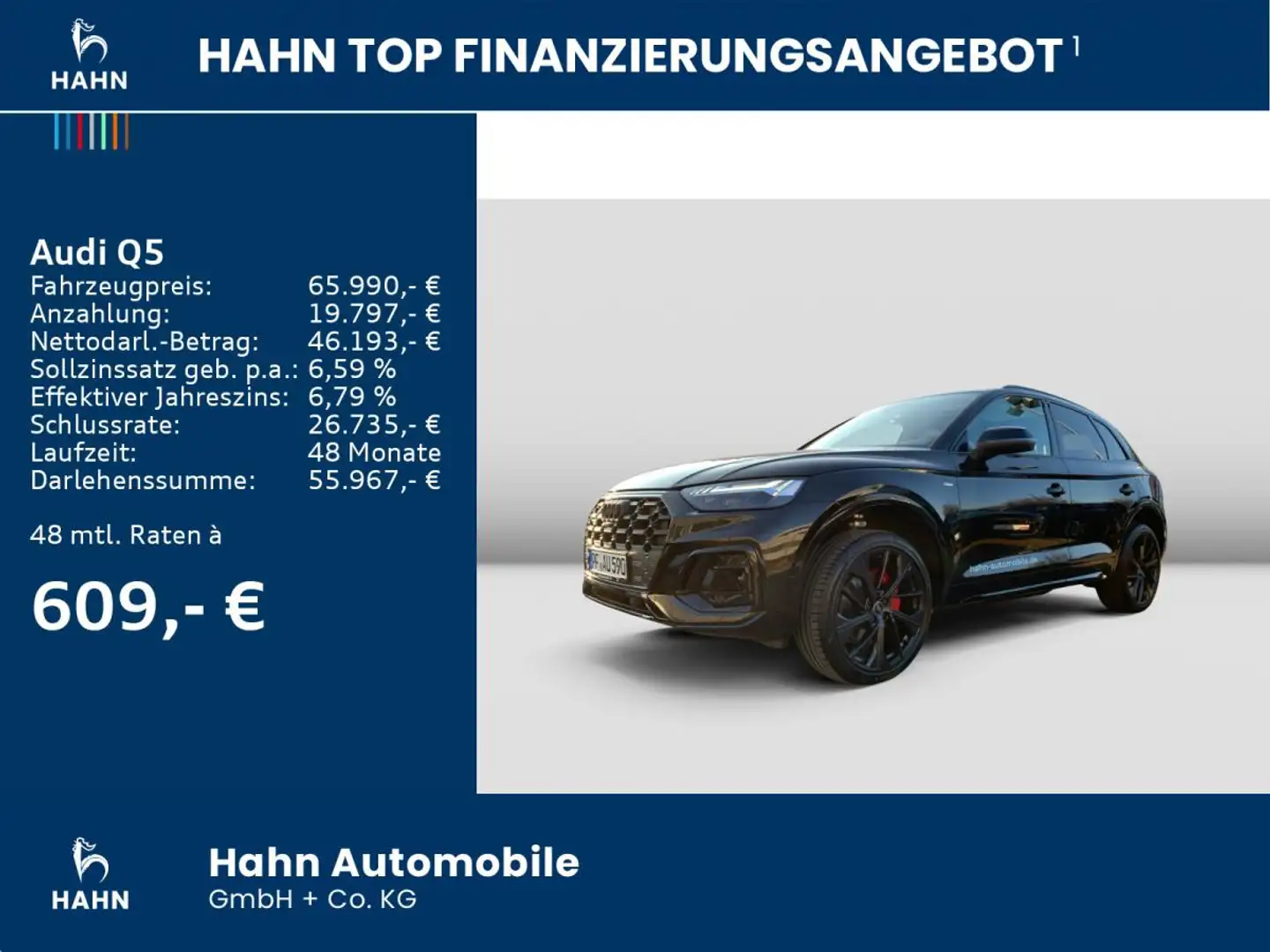 Audi Q5 / Sofort verfügbar / S line 45 TFSI quattro Schwarz - 2