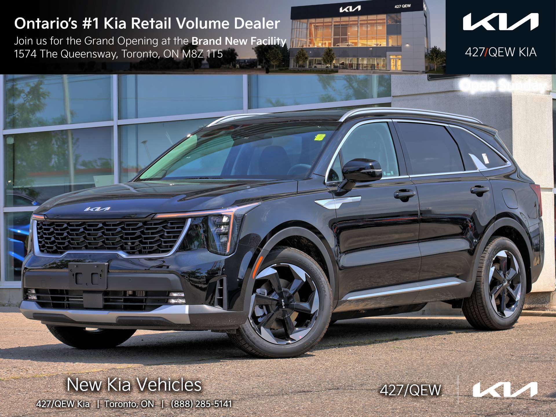 Black 2026 Kia Sorento Plug-In Hybrid SUV / Crossover 6-Speed Automatic