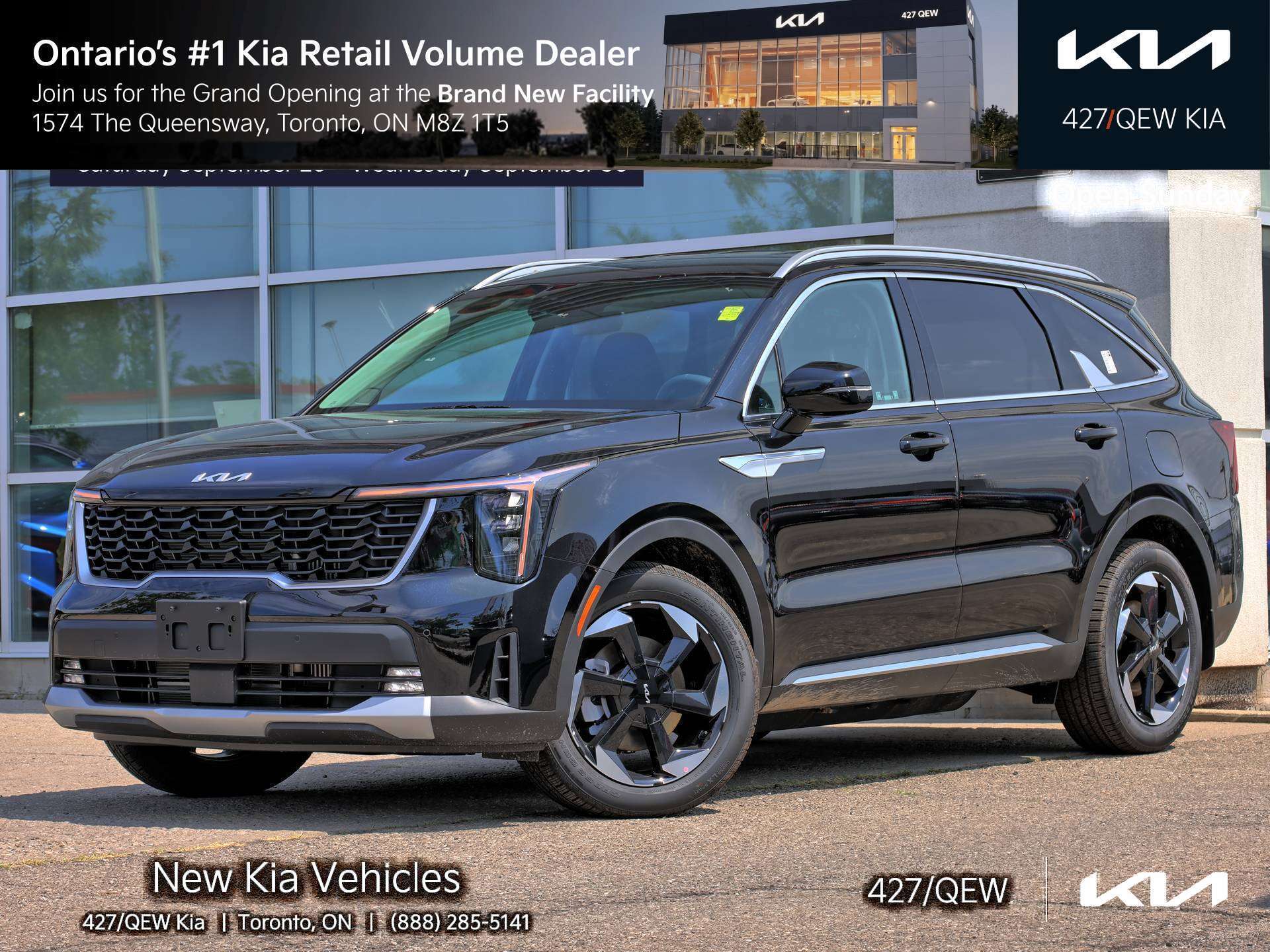 Black 2026 Kia Sorento Plug-In Hybrid  SUV / Crossover  6-Speed Automatic
