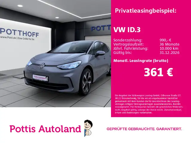 Volkswagen ID.3 PRO MOVE NAVI KAMERA SITZHZG LED PDC