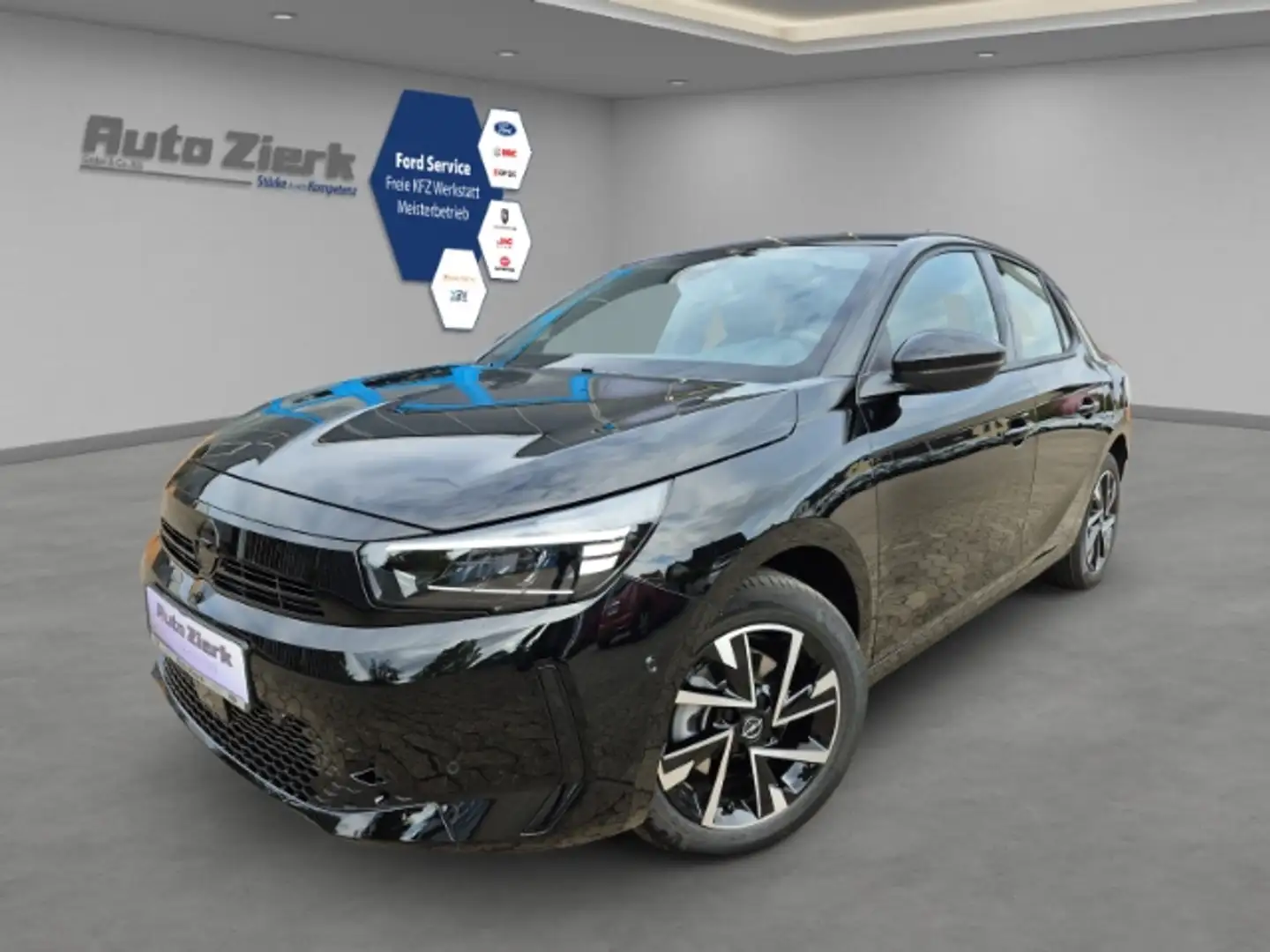 Opel Corsa F GS 1.2 Turbo EU6e Automatik Schwarz - 1