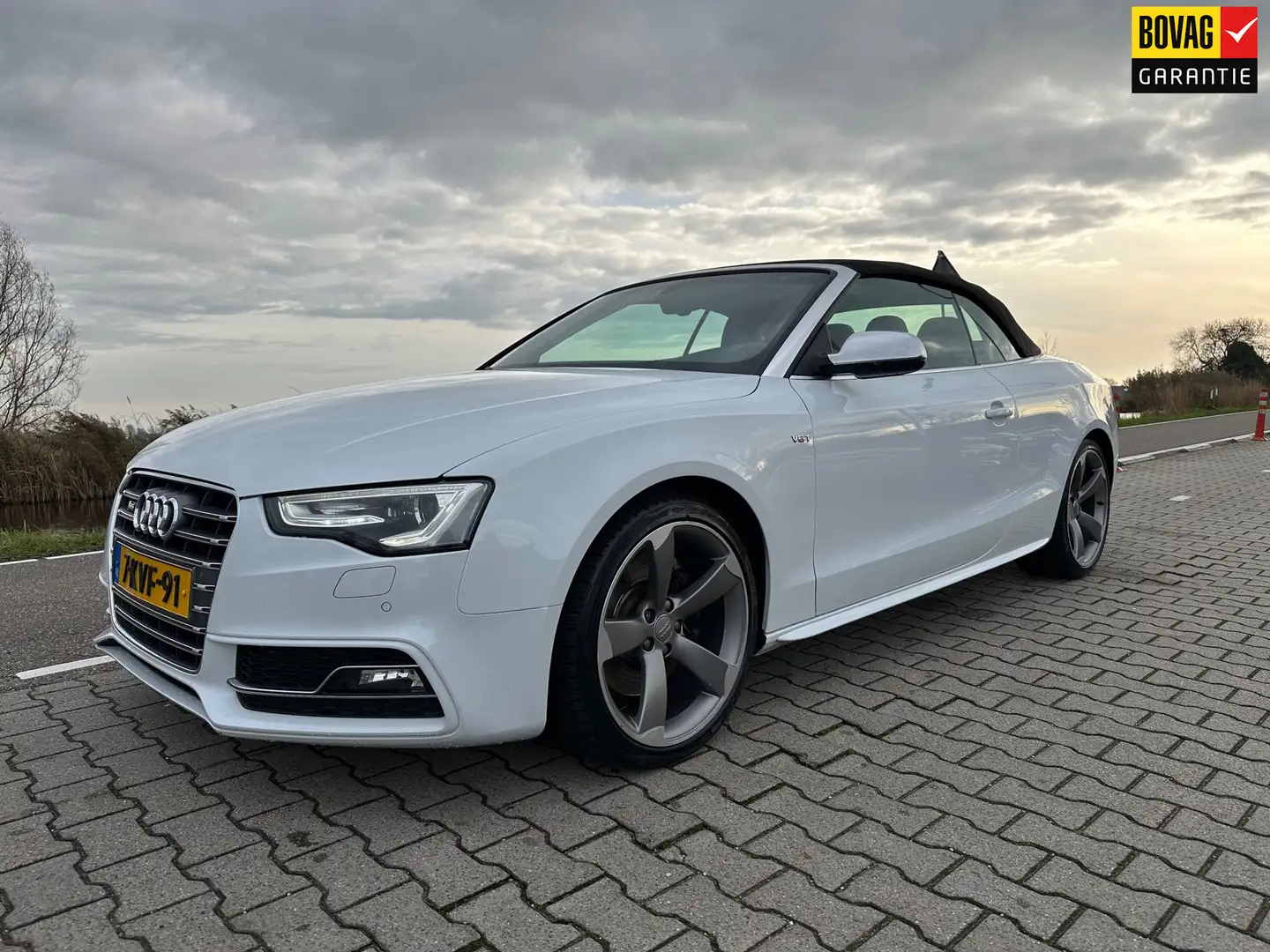 Audi A5 Cabriolet 3.0 TFSI S5 quattro Pro Line, Leder, B&O Wit - 1