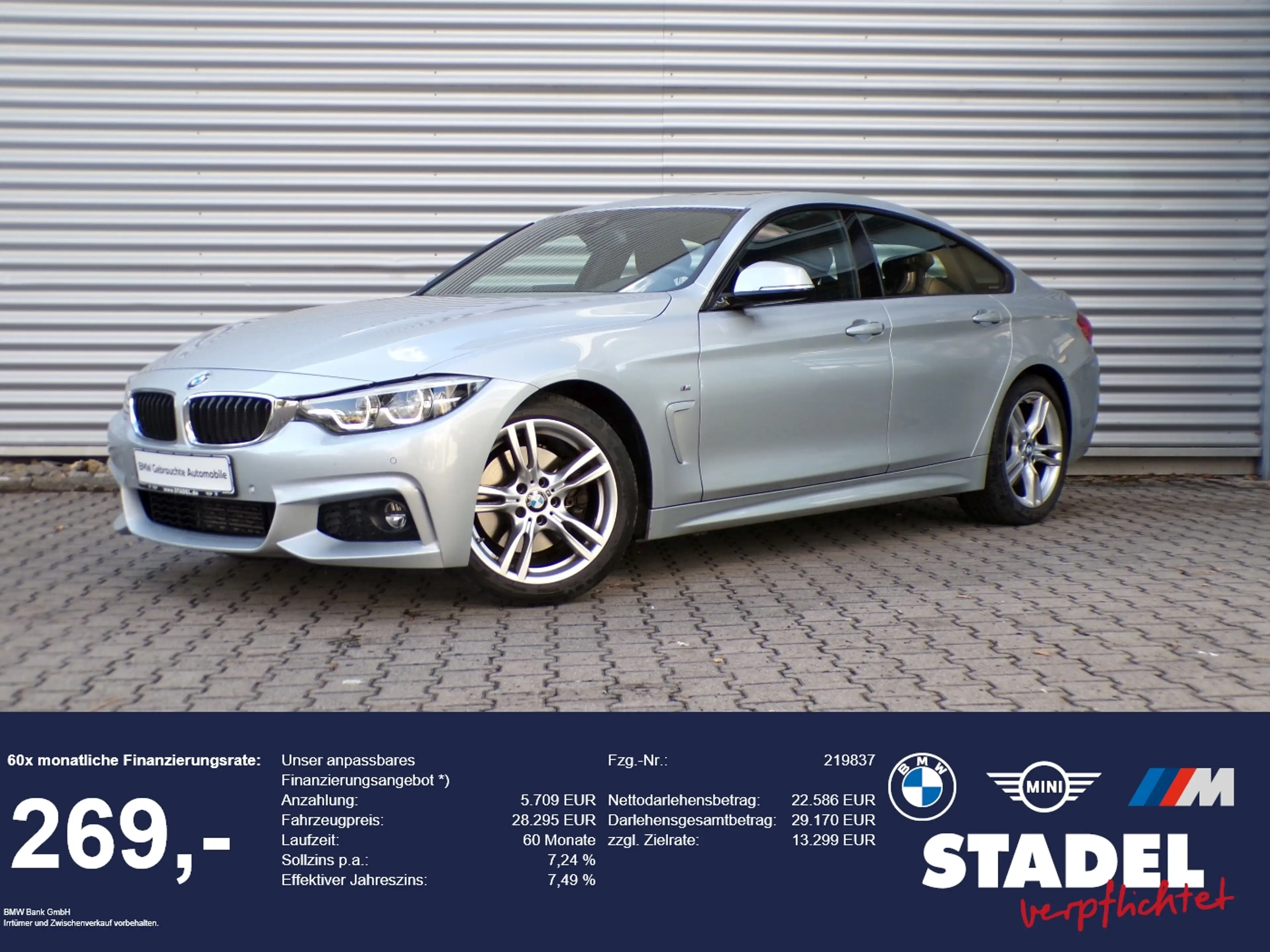 BMW 430 430d Gran Coupé M Sport NaviPro elGSD adLED SH