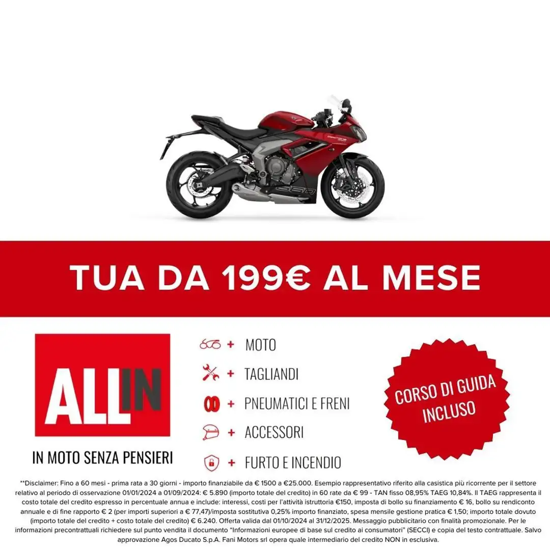 Triumph Daytona 600 Daytona 660 Red - 2