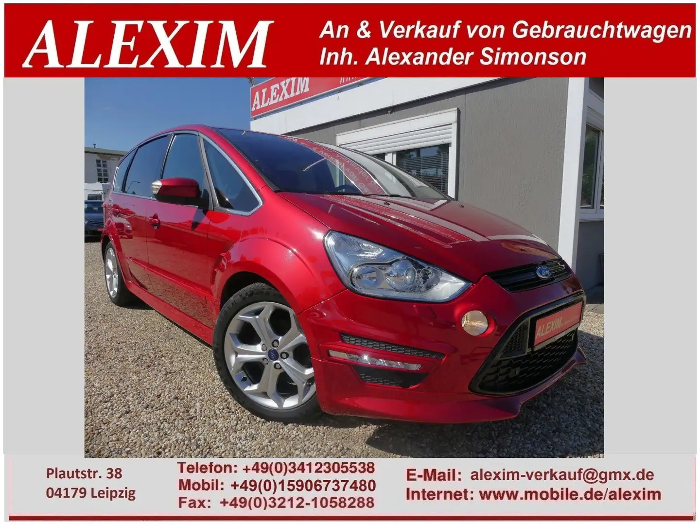 Ford S-Max TitaniumS/Kamera/Alcant/Sitzlüftung/Xenon Roşu - 1