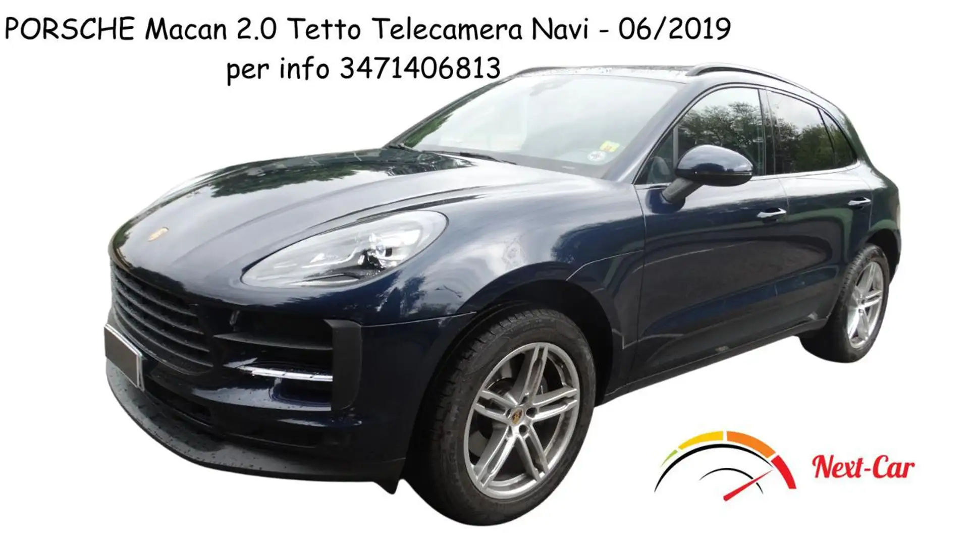 Porsche Macan 2.0 Tetto Telecamera Navi Bleu - 1