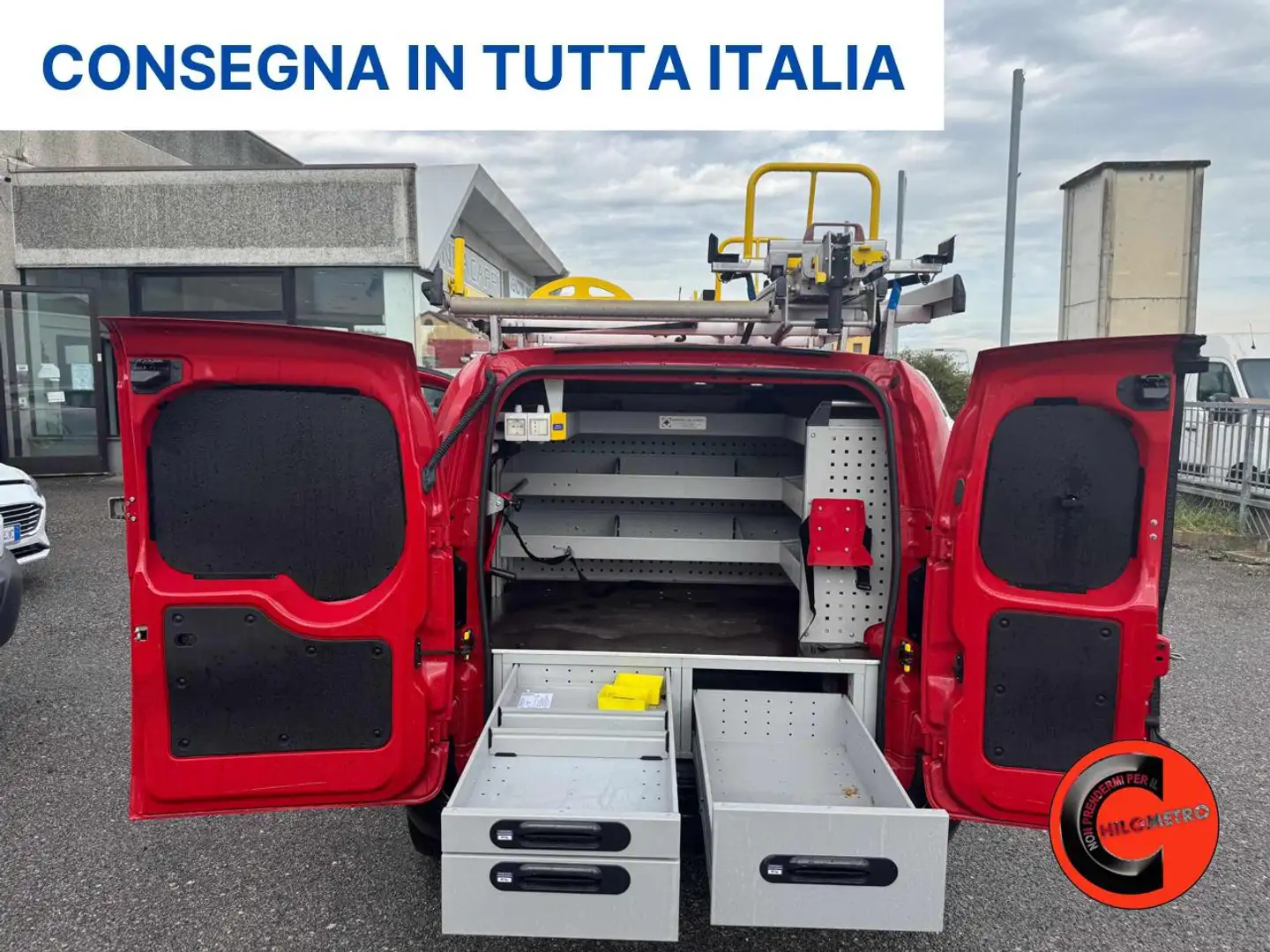 Fiat Fiorino 1.3 MJT 95CV-OFFICINA MOBILE EX TELECOM-E6B- Rouge - 2