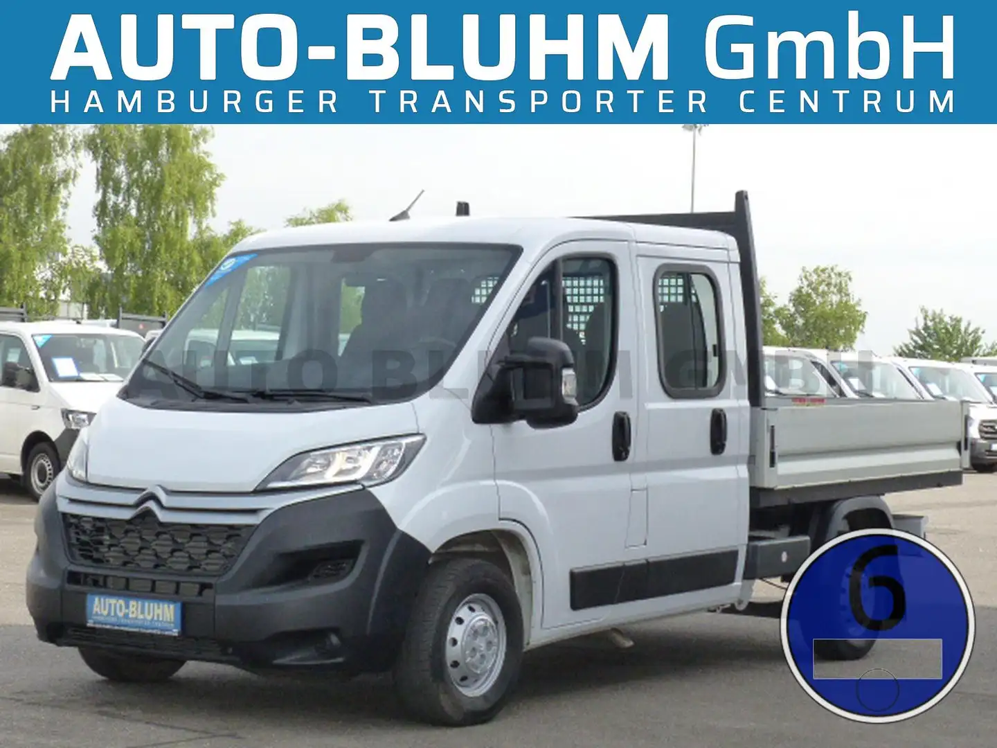 Citroen Jumper 35 B-HDi Doka L2 + AHK 2,5T 7-Sitze Klima Weiß - 1