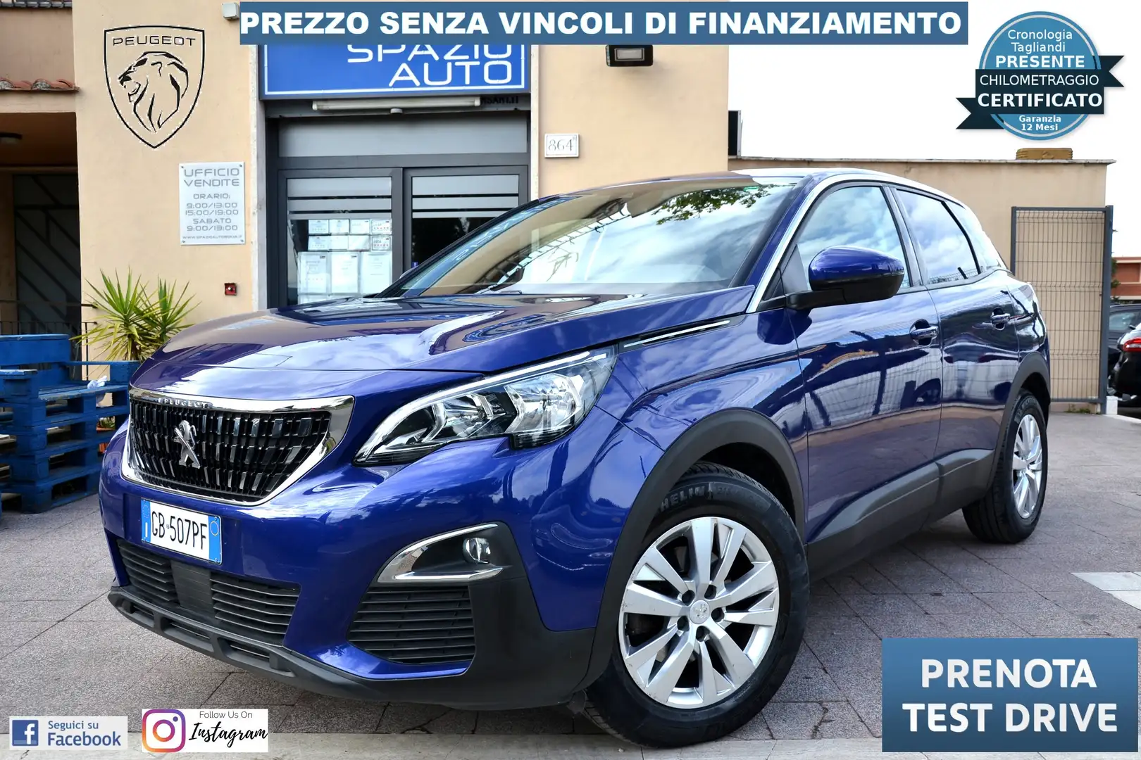 Peugeot 3008 1.5 bluehdi Business EAT8 *Unipro' - Prezzo Reale* Bleu - 1