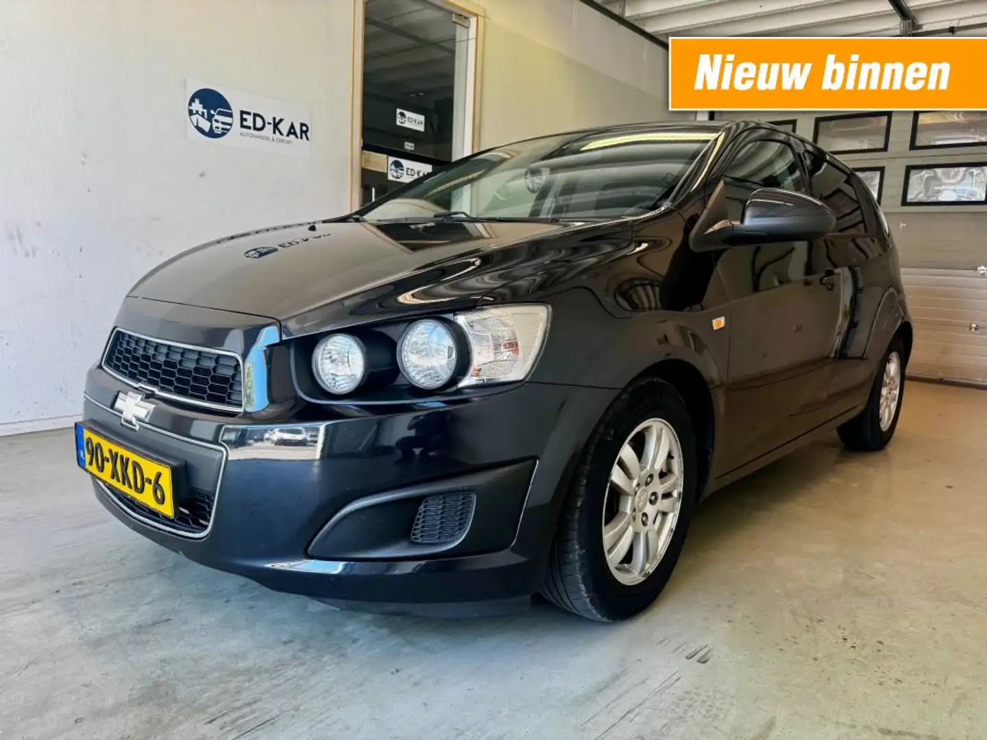 Chevrolet Aveo 1.3D LT 5drs airco cruise control NAP APK RIJDT GO Чорний - 1