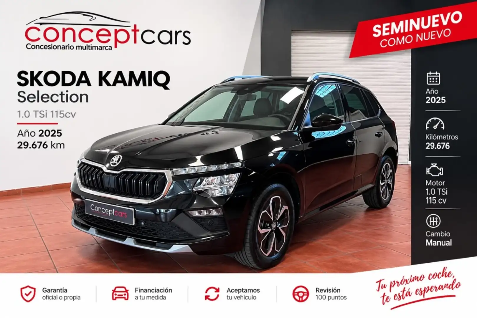 Skoda Kamiq 1.0 TSI Selection 85kW Negro - 1