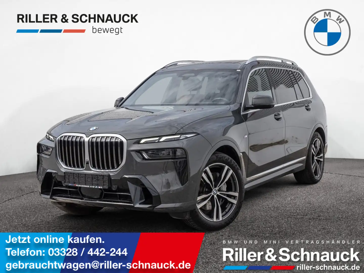 BMW X7 xDrive 40d EXCLUSIVE+MERINO+STANDHZ+KOMFOR Grau - 1