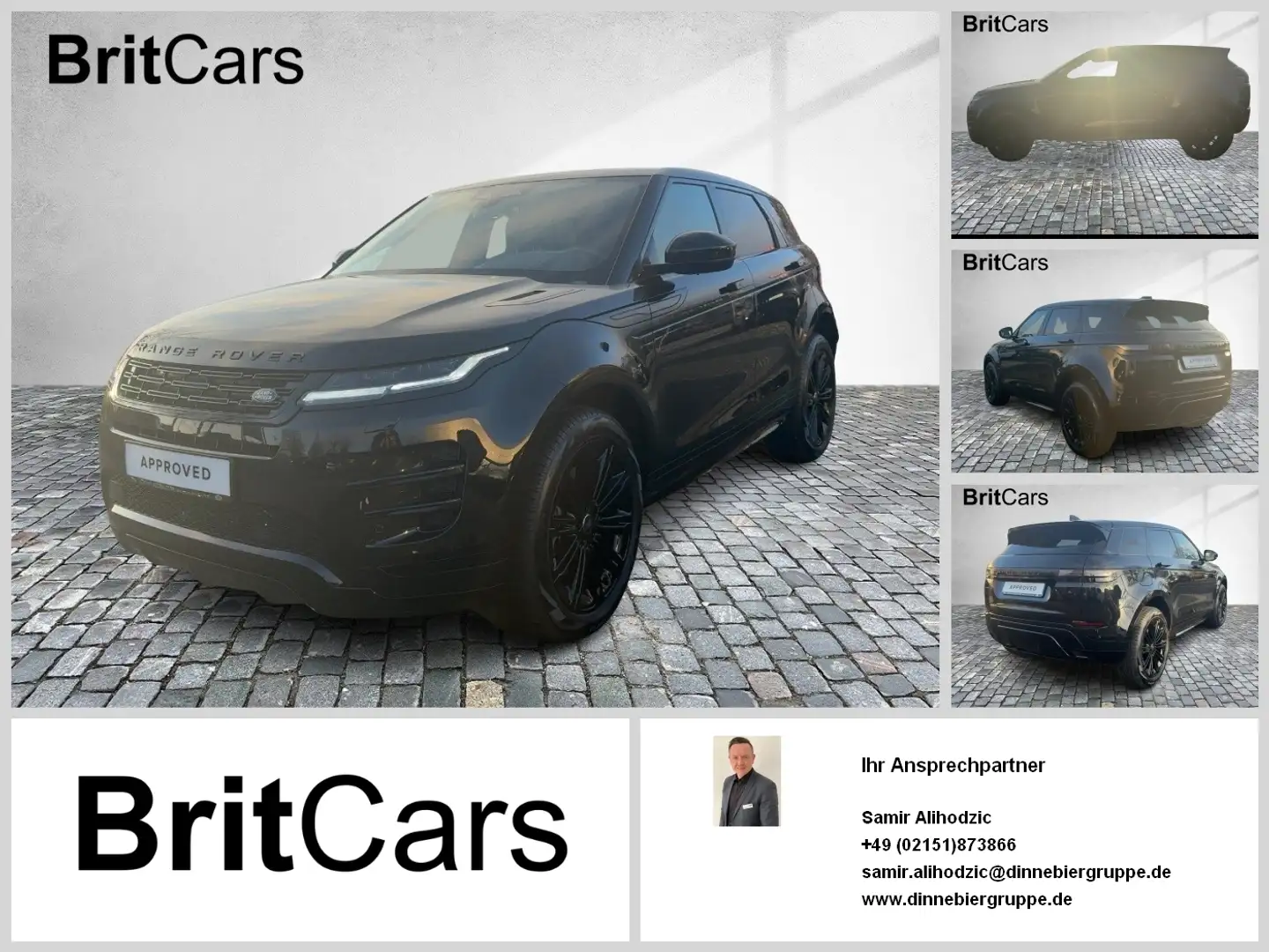 Land Rover Range Rover Evoque D200 Dynamic SE ACC CAM LED Noir - 1