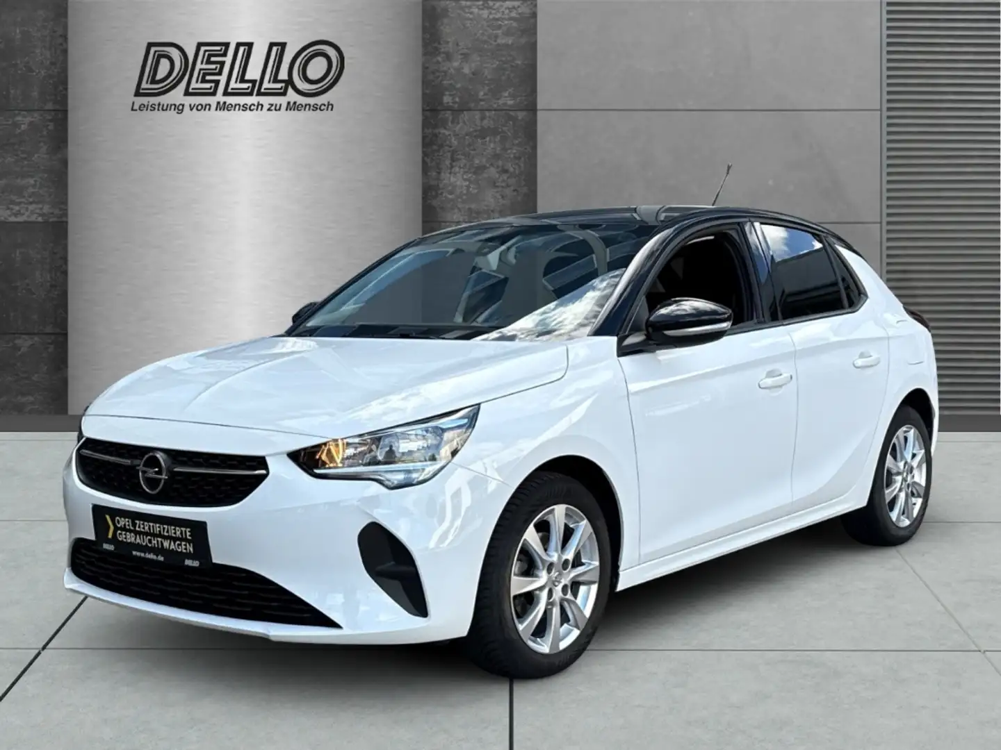Opel Corsa Edition 1.2 PDC Klima Sitzh. Allwetter Apple CarPl Weiß - 1