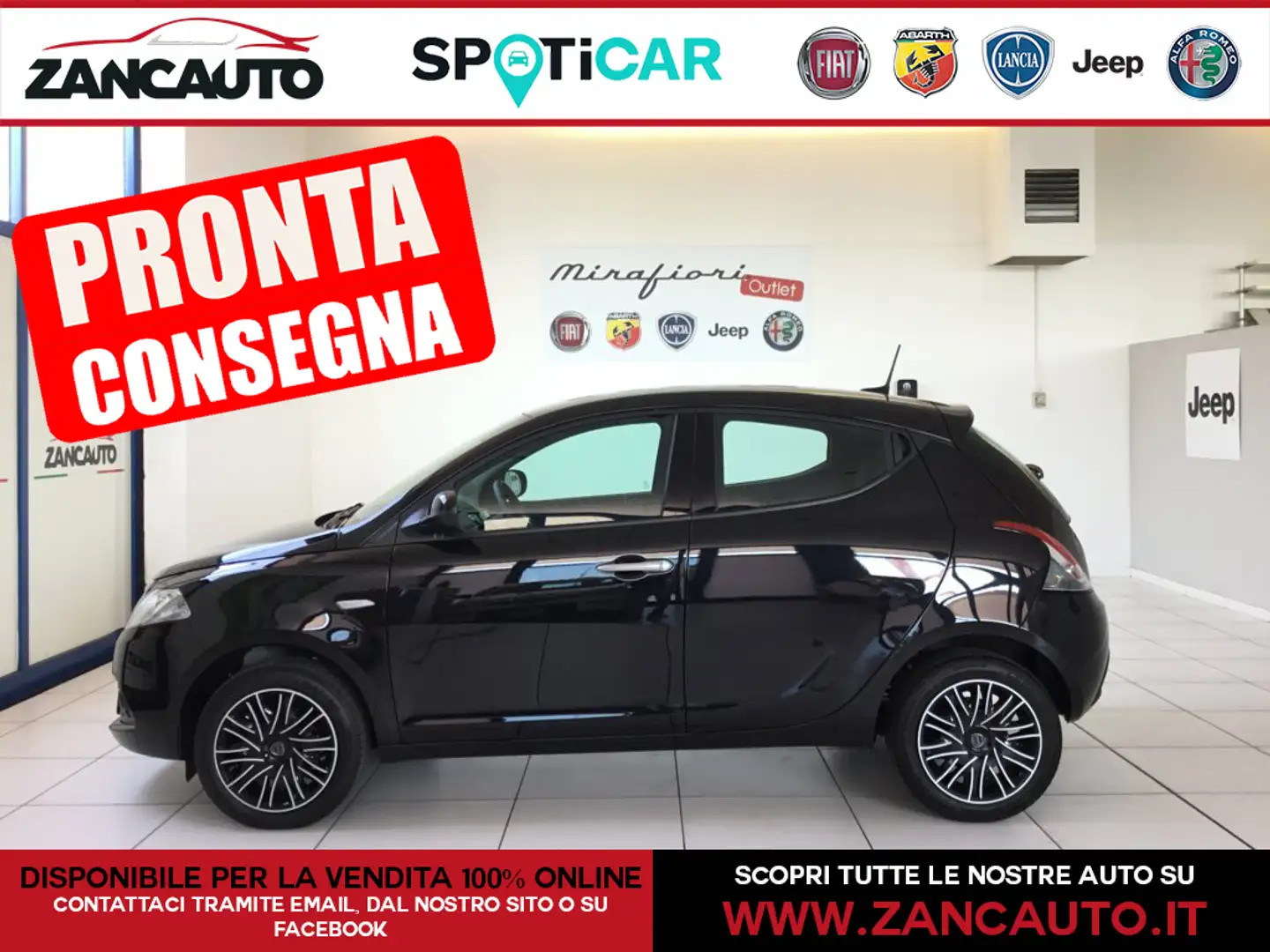 Lancia Ypsilon Ypsilon 1.0 FireFly 5 porte S&S Hybrid Oro MY24 Nero - 1