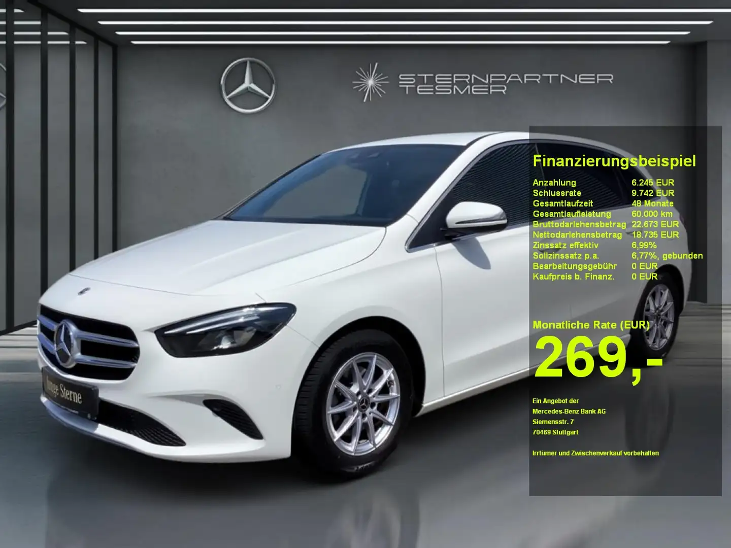 Mercedes-Benz B 200 +Progressive+MBUX+KAMERA+AHK+Ambiente+SHZ Blanc - 1