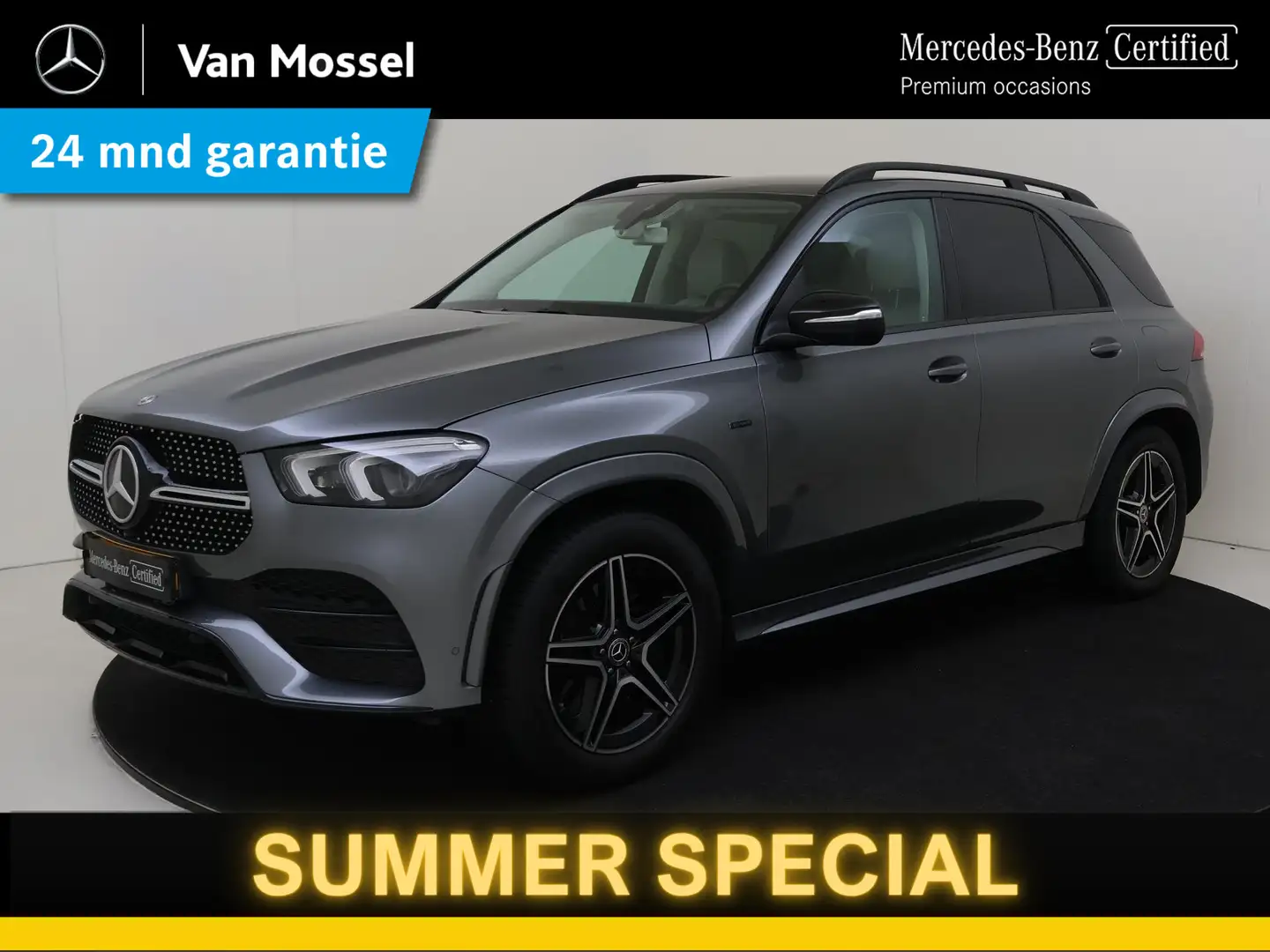 Mercedes-Benz GLE 350 de 4MATIC Premium Plus / AIRMATIC/ Burmester/ Memo Grijs - 1