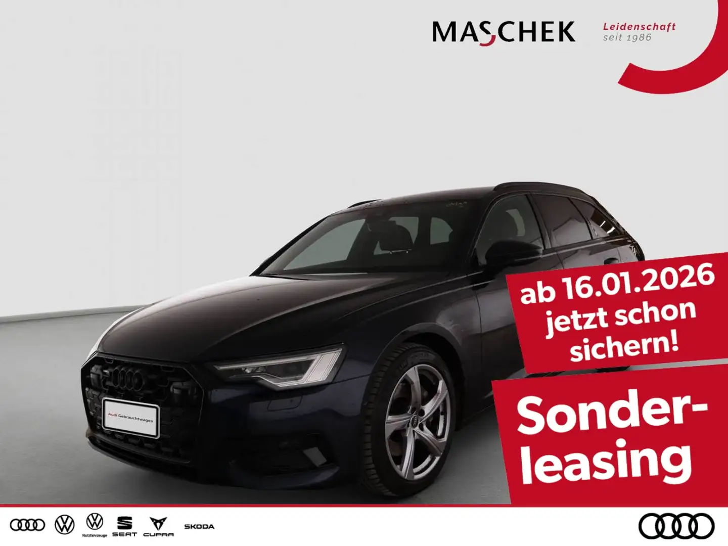 Audi A6 Avant Sport 45 TDI quat BlackEd ACC Matrix Memory Blau - 1