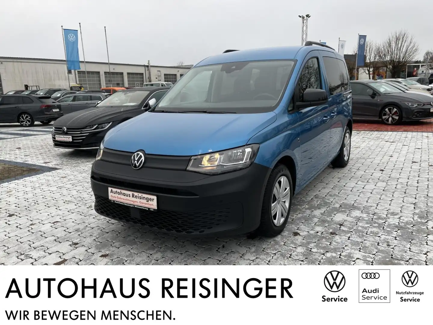 Volkswagen Caddy 2.0 TDI DSG Kombi (APP,NAV,LED,RearView) Klima Azul - 1