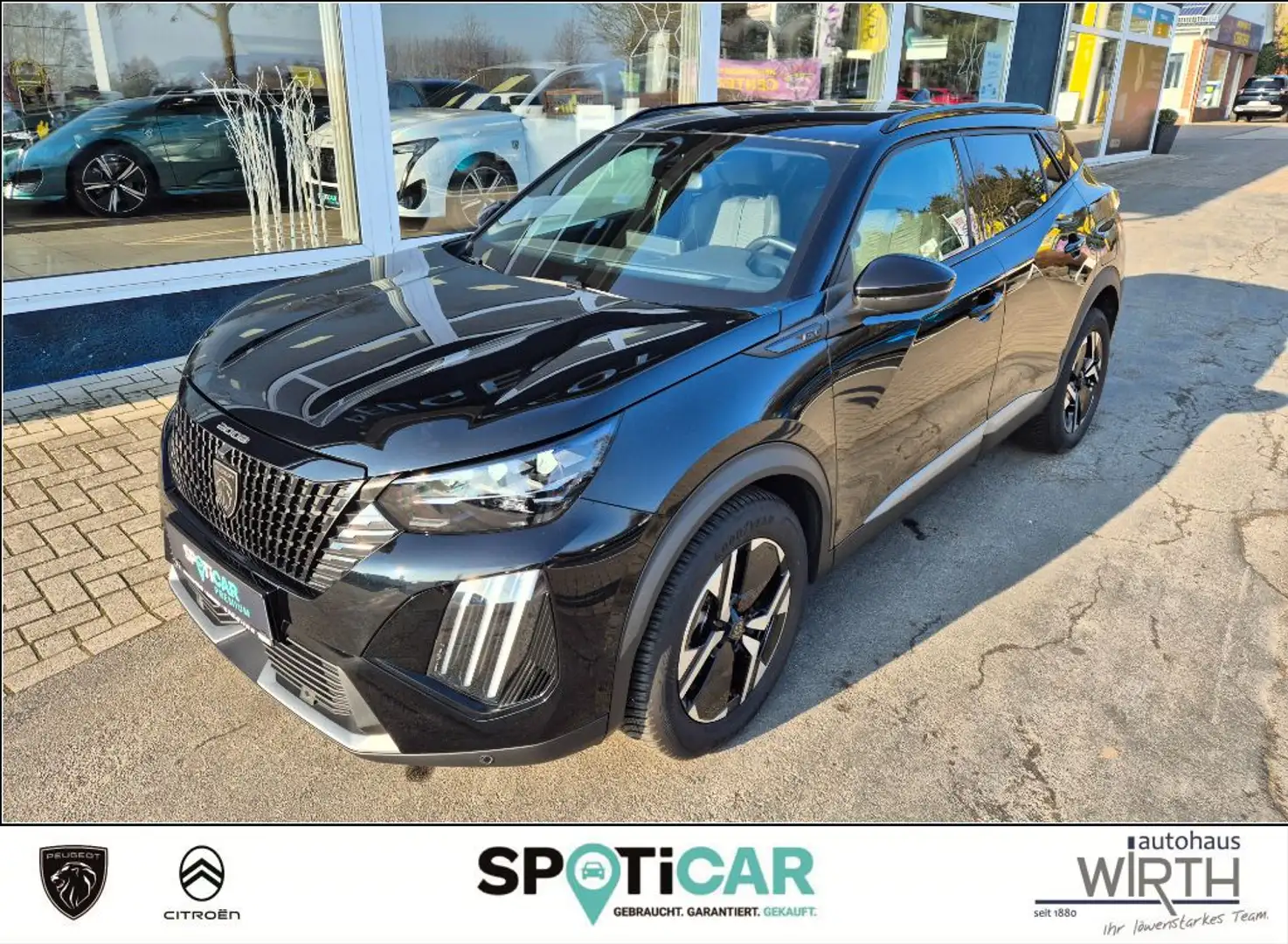 Peugeot 2008 GT Hybrid 145 ACC+NAVI+LED+360°CAM+KEYLESS Schwarz - 1