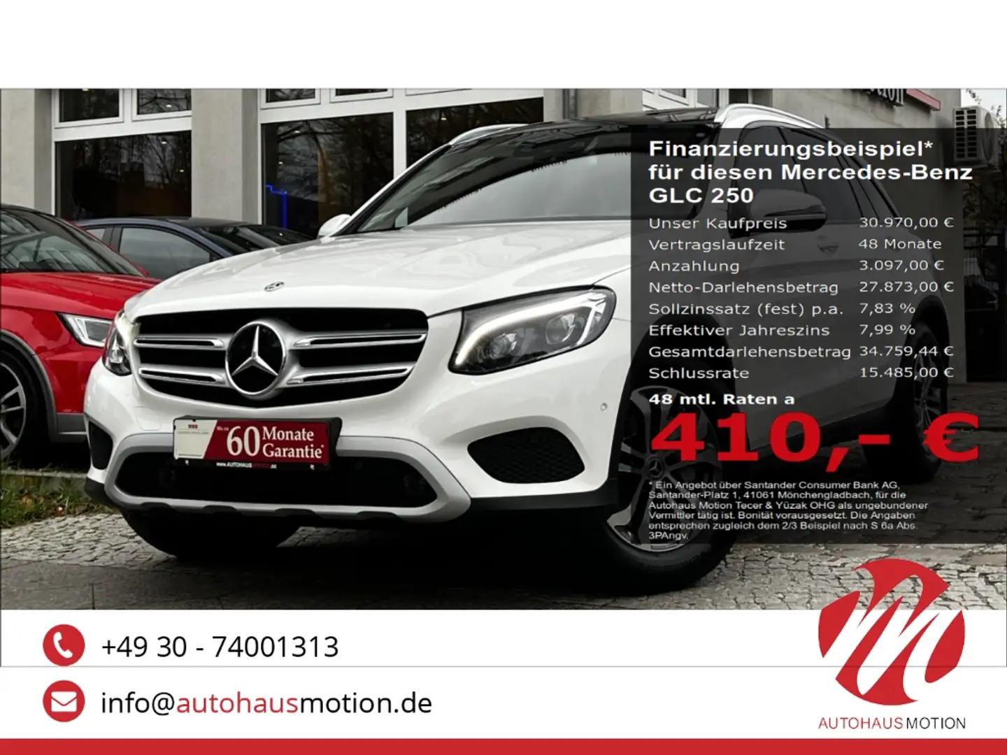Mercedes-Benz GLC 250 4M AIRMATIC LED HUD PANO BURMESTER KAMERA Weiß - 1