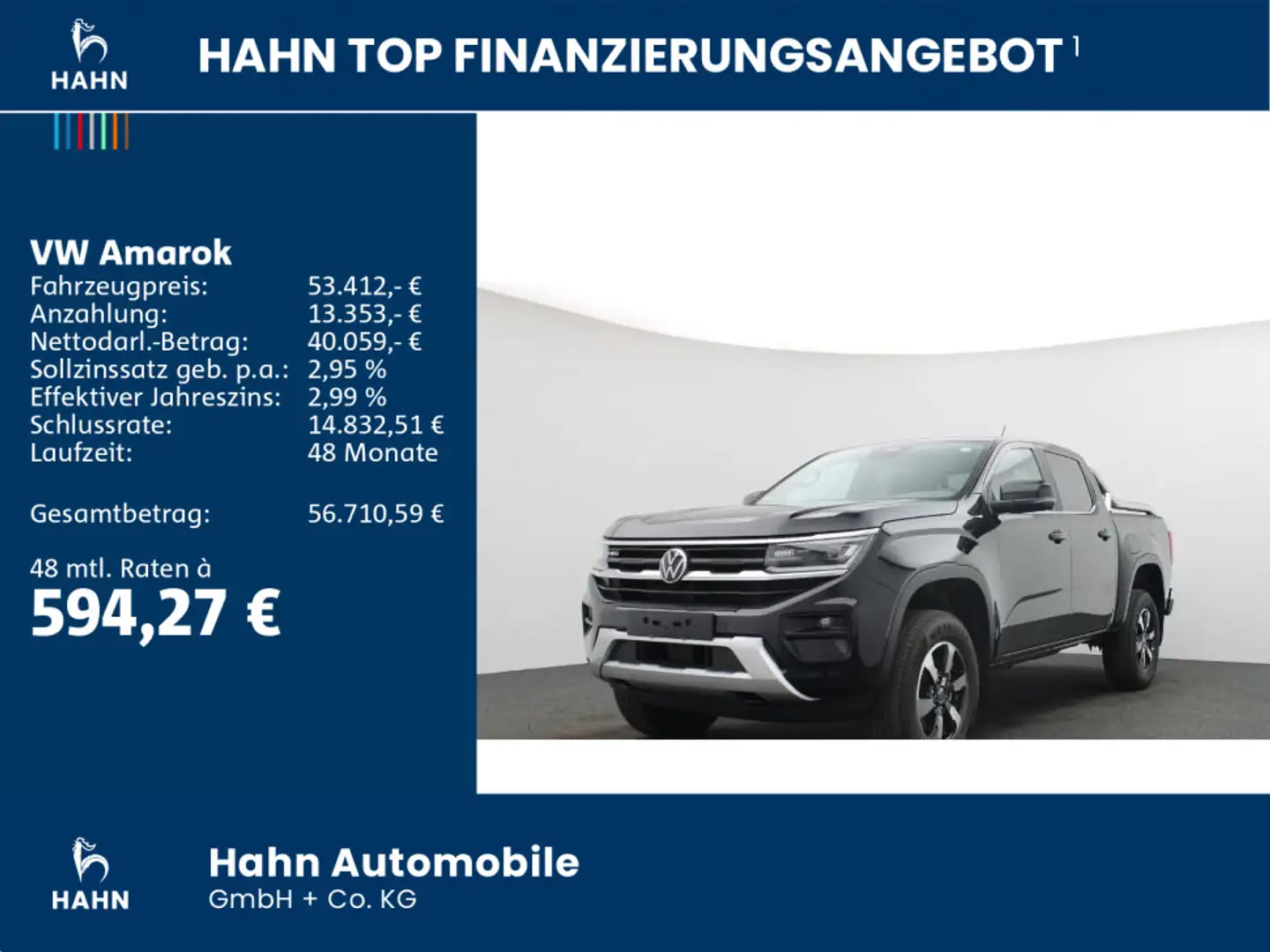 Volkswagen Amarok Style 3,0TDI 4Motion AHK NAVI LED MATRIX Schwarz - 2