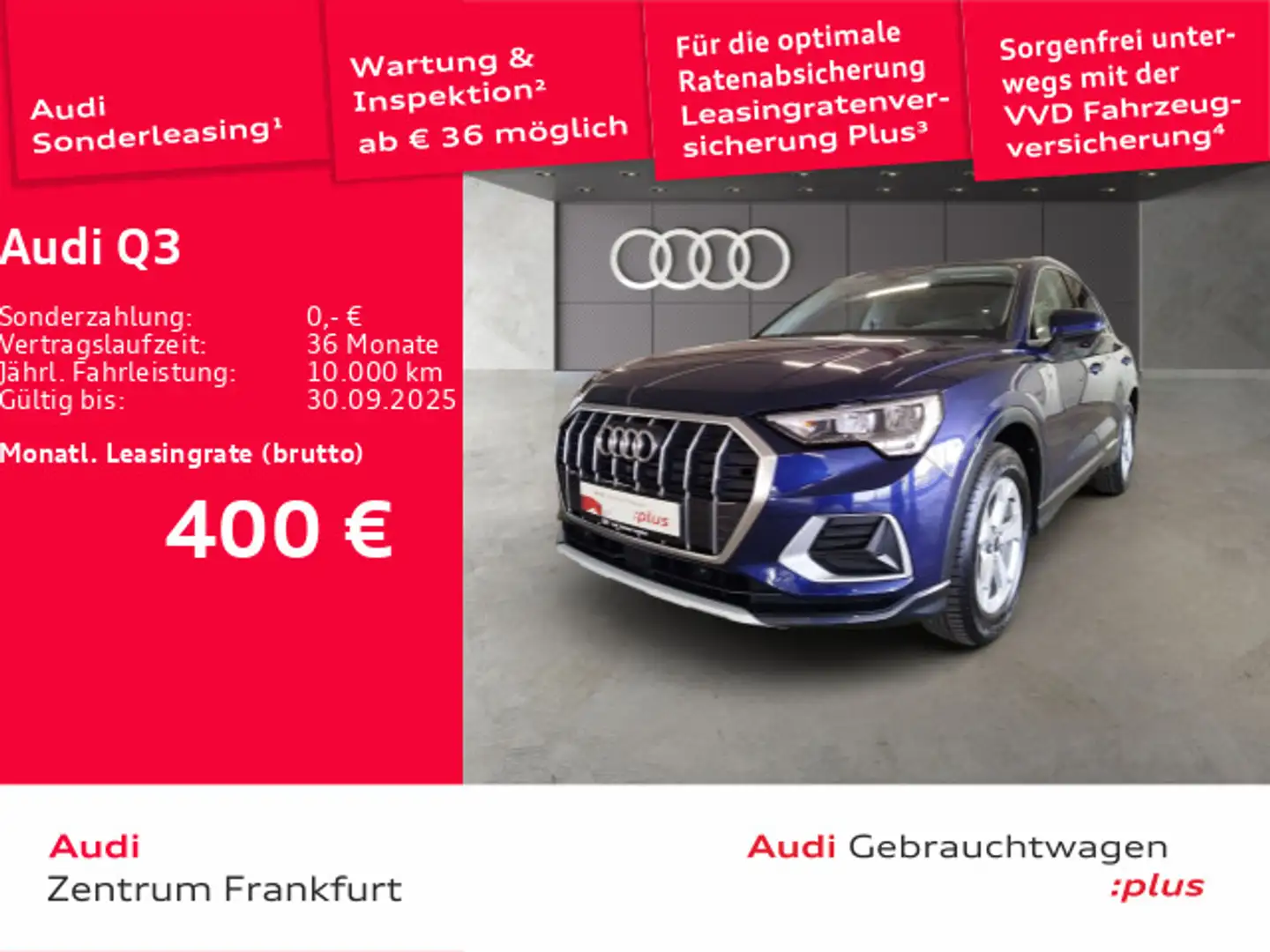 Audi Q3 35 TFSI S tronic advanced LED AHK Tempomat Blau - 1