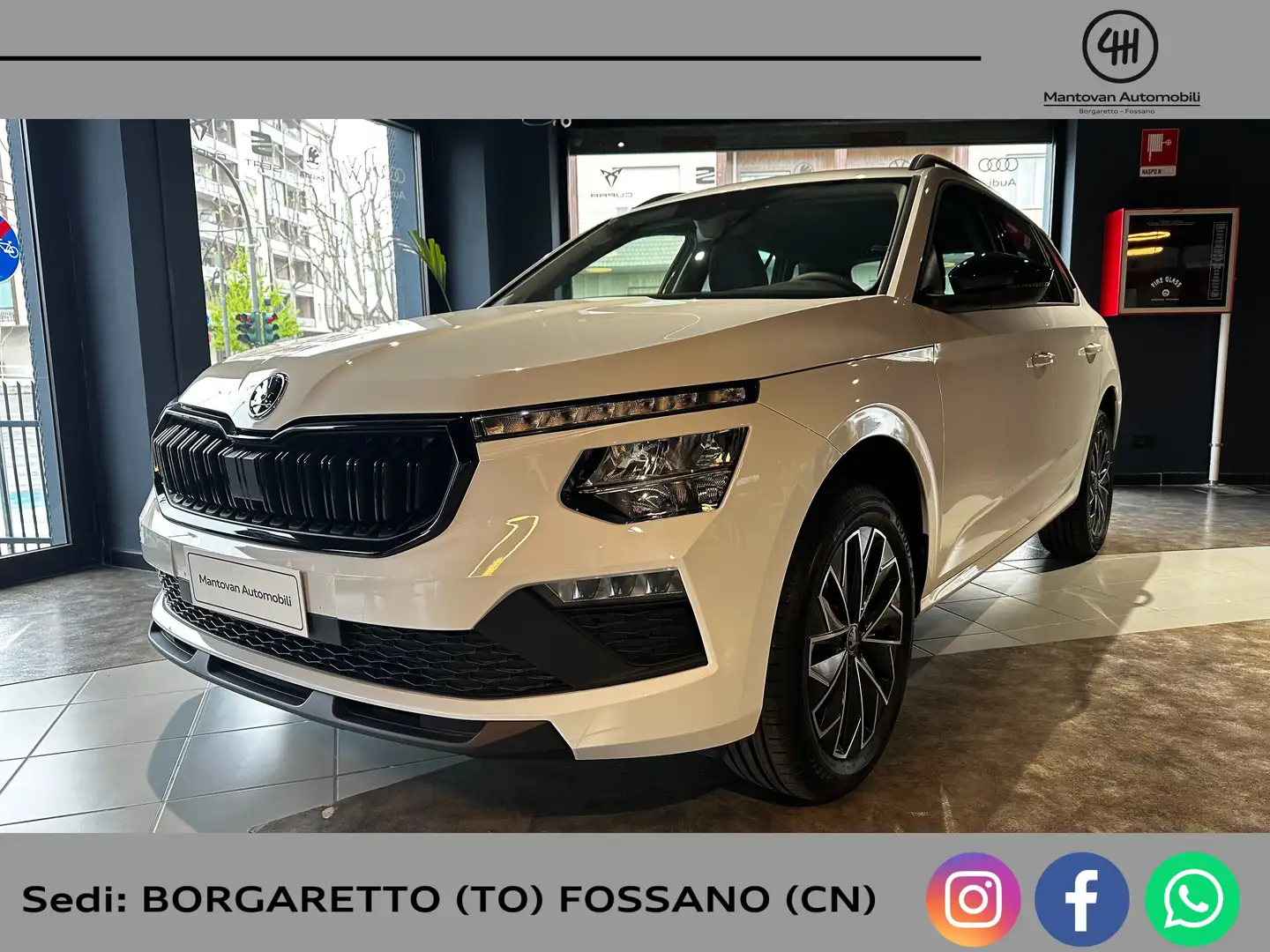 Skoda Kamiq 1.0 tsi Black Dots 95cv Bianco - 1