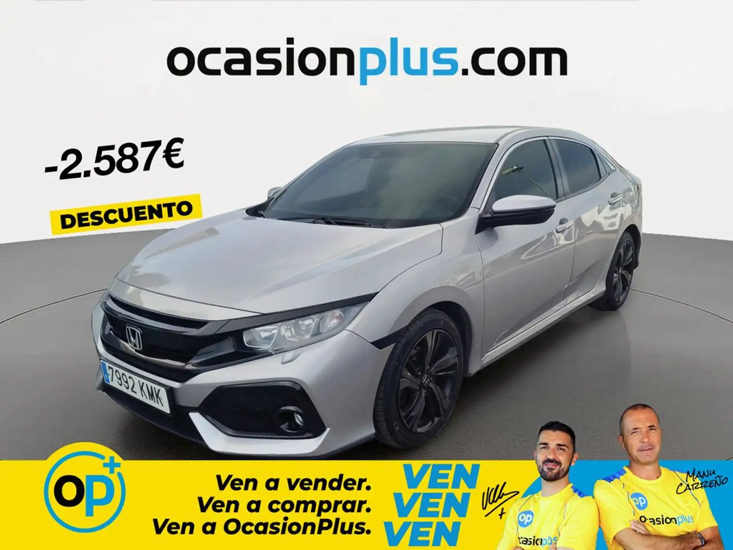 Honda Civic 1.0 VTEC Turbo Elegance Gris - 1