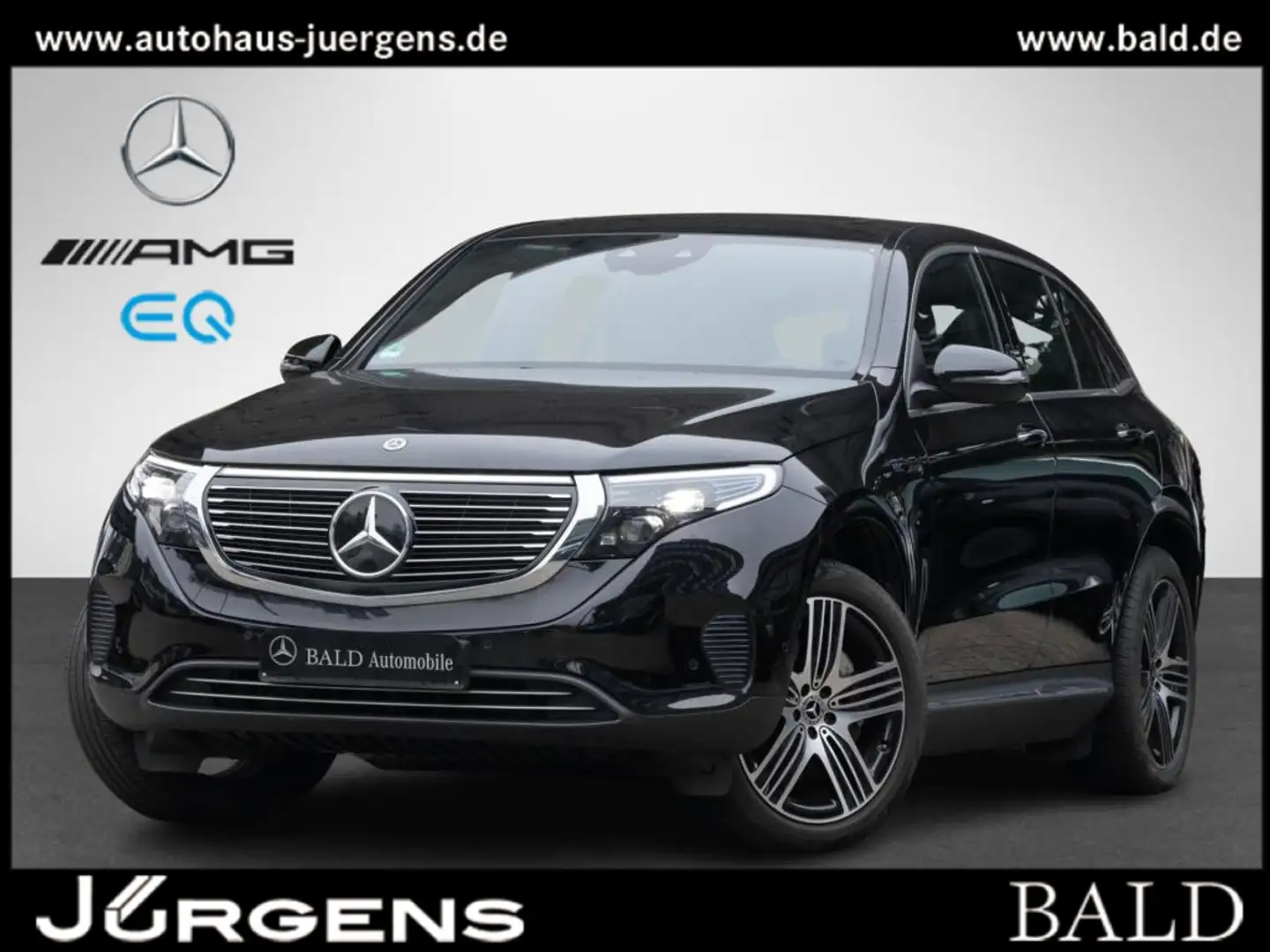 Mercedes-Benz EQC 400 4M Shd/MBeam/AHK/Distr/HUD/Keyl/20" Schwarz - 1