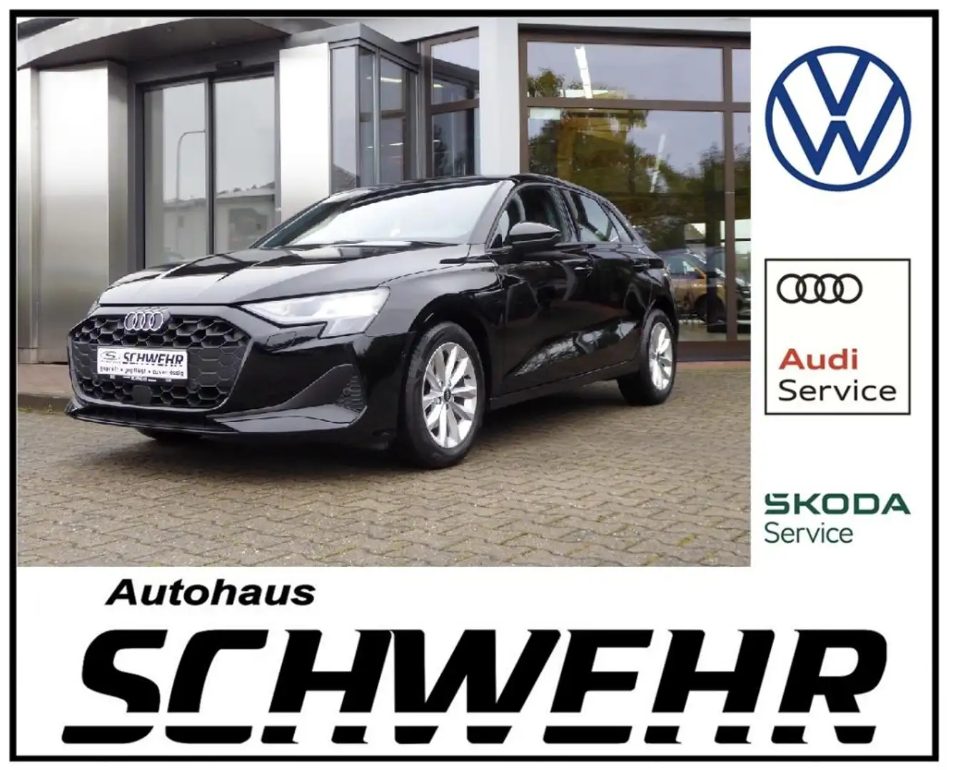 Audi A3 Sportback Zwart - 1